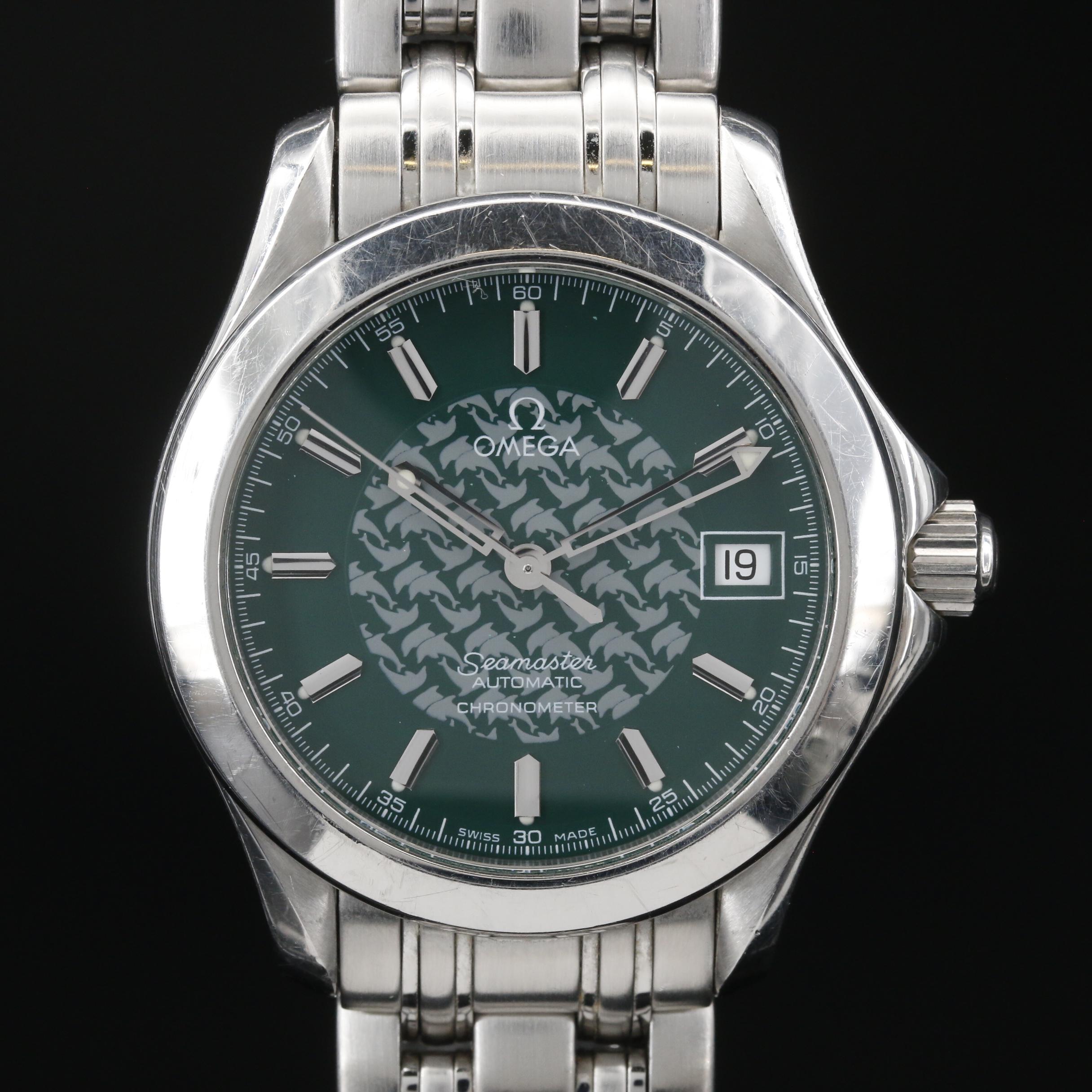 Omega Seamaster Jacques Mayol Stainless Steel Automatic Watch