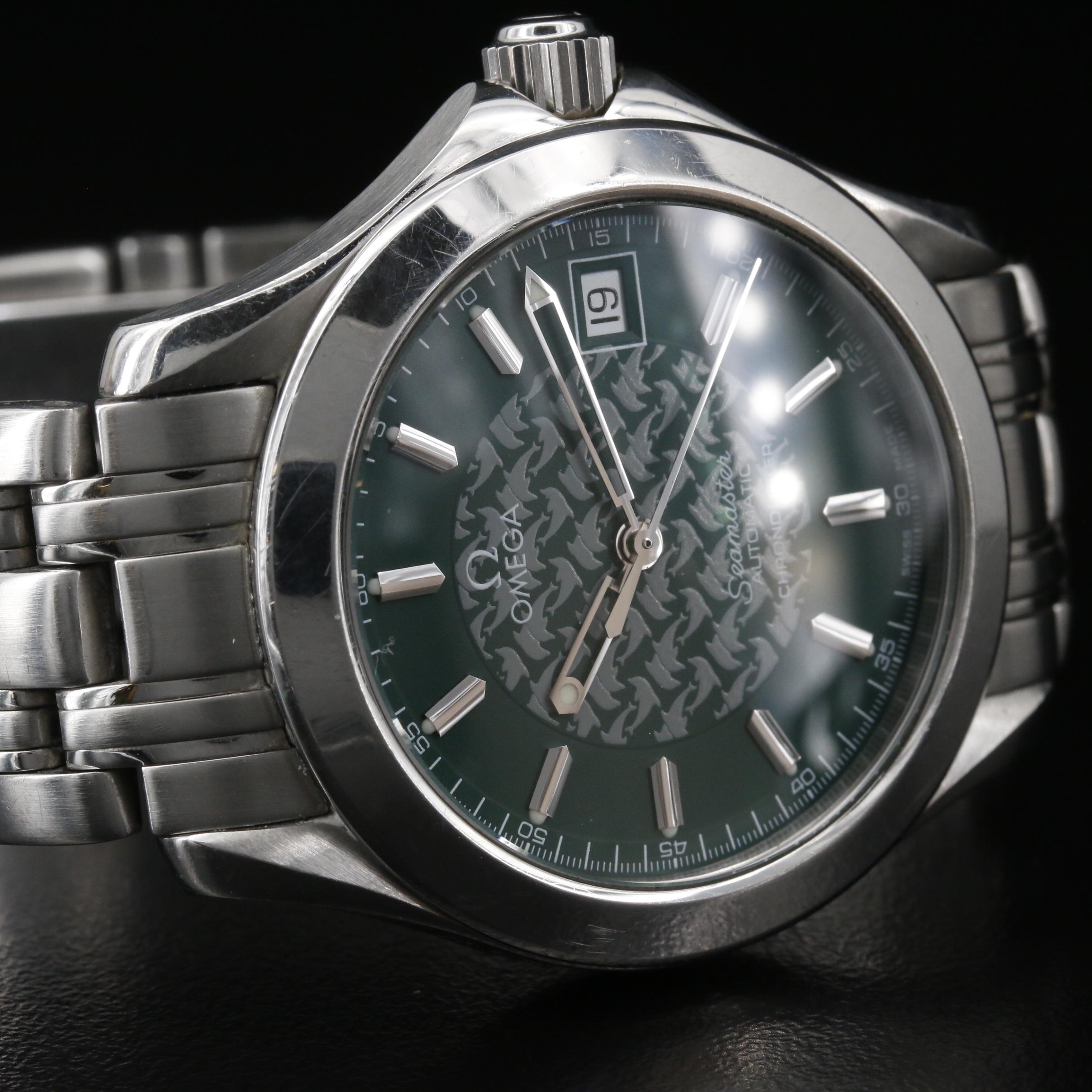 Omega Seamaster Jacques Mayol Stainless Steel Automatic Watch