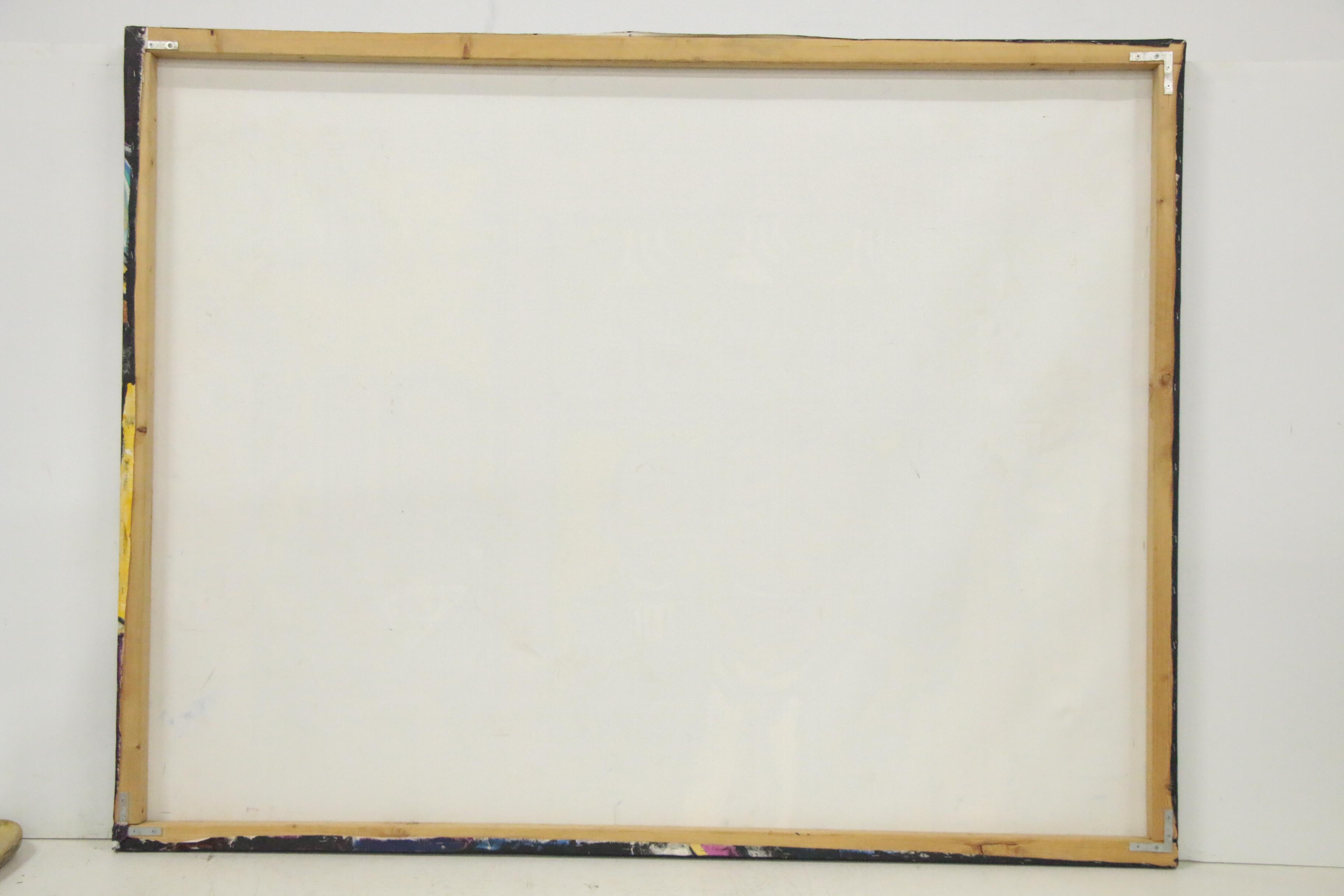 Big Chief Folk Art Oil Painting "Angel in Bar Room," 21st Century