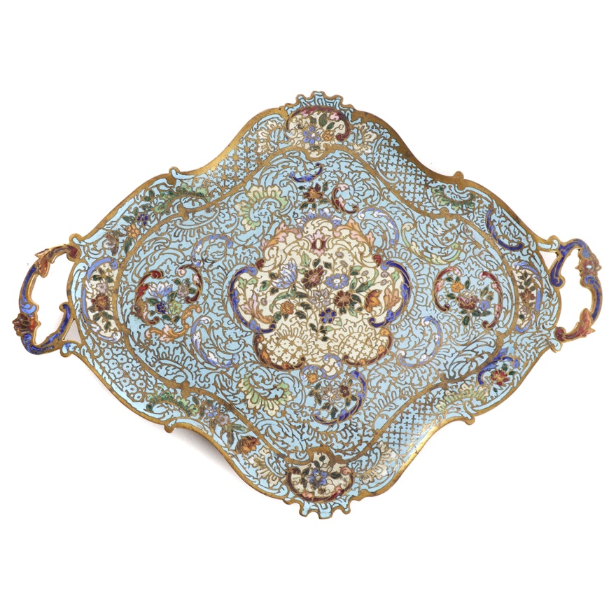 French Champleve Tray, Early to Mid 20th Century