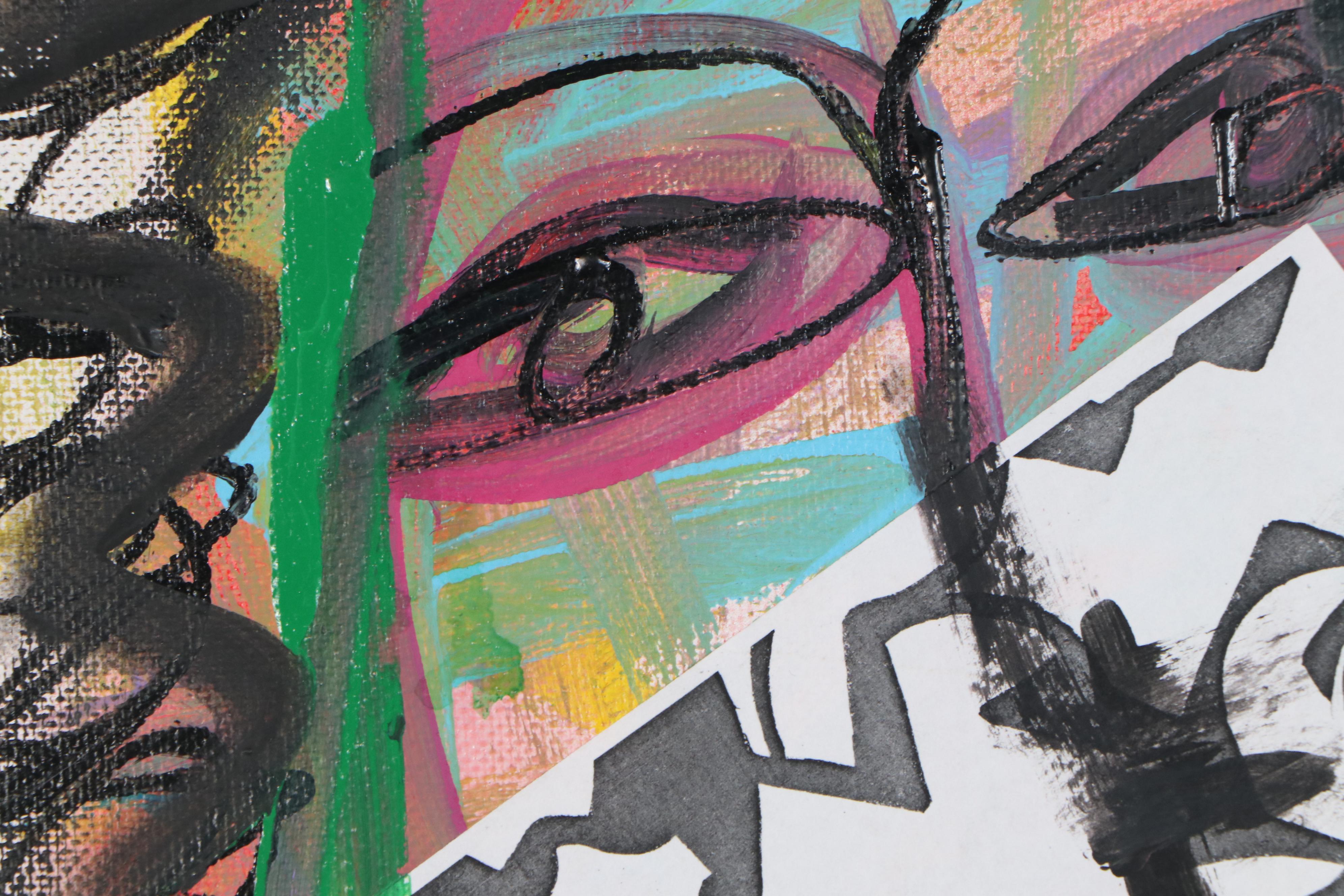 Patrice Varano Abstract Mixed Media Composition, 21st Century