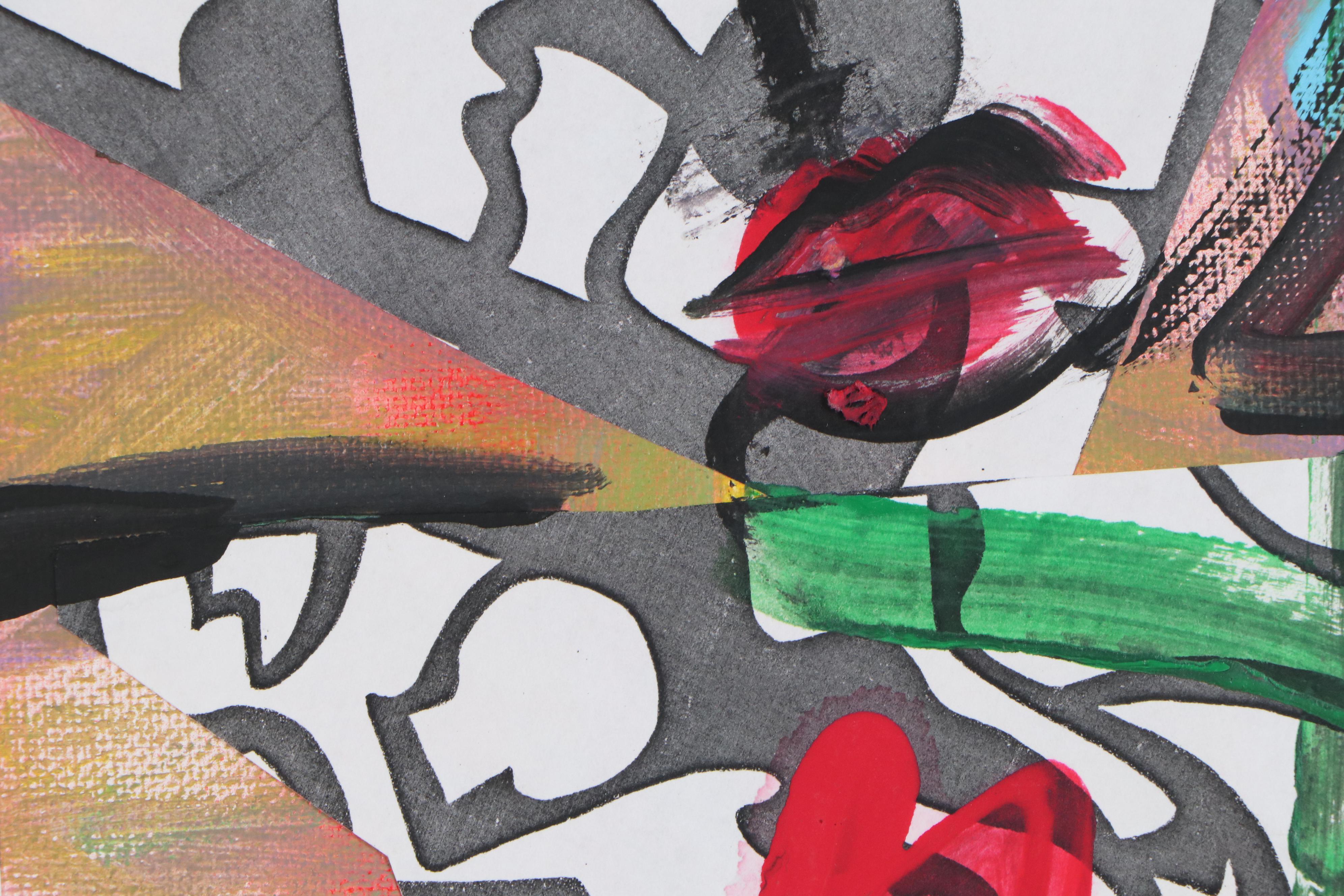 Patrice Varano Abstract Mixed Media Composition, 21st Century