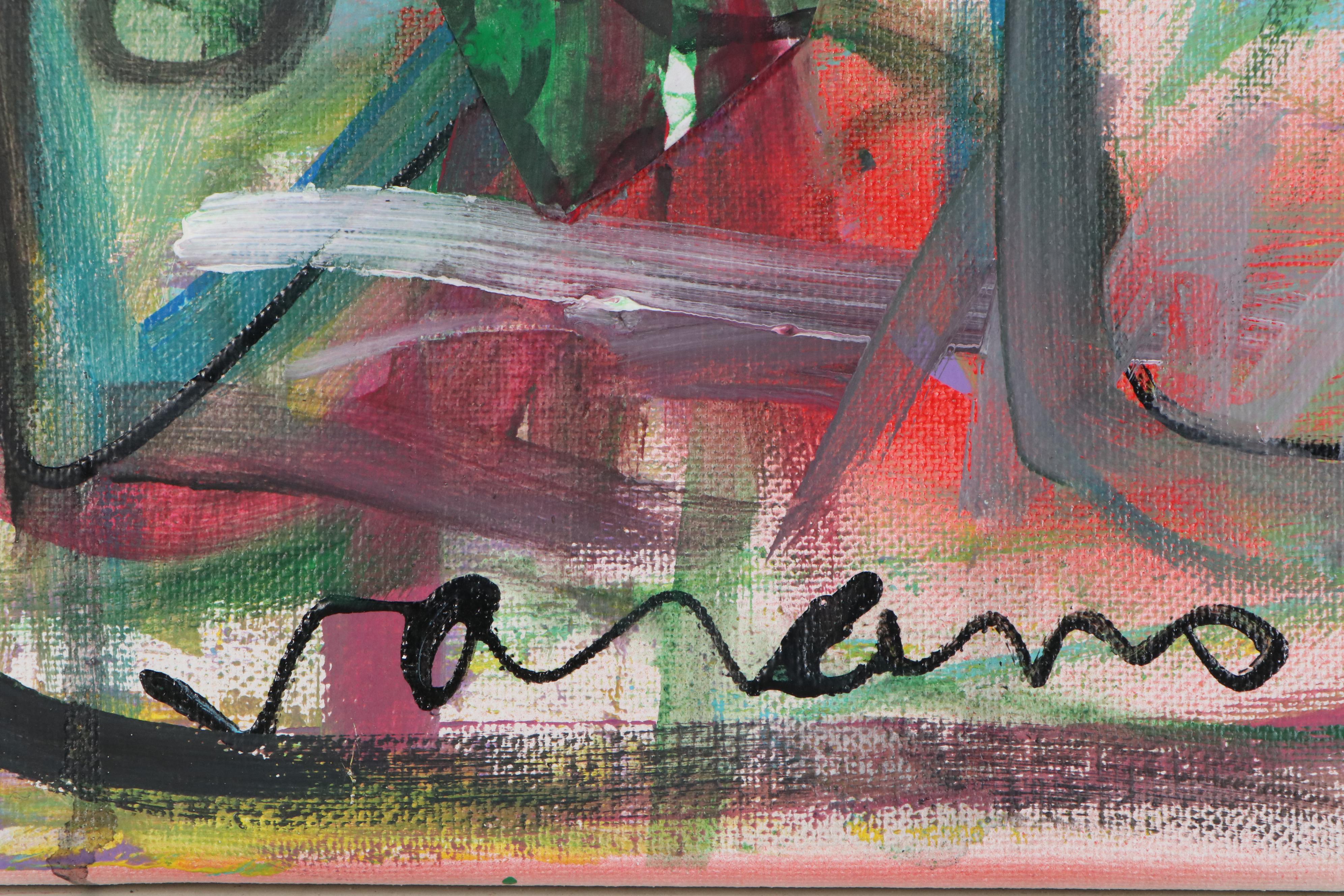 Patrice Varano Abstract Mixed Media Composition, 21st Century