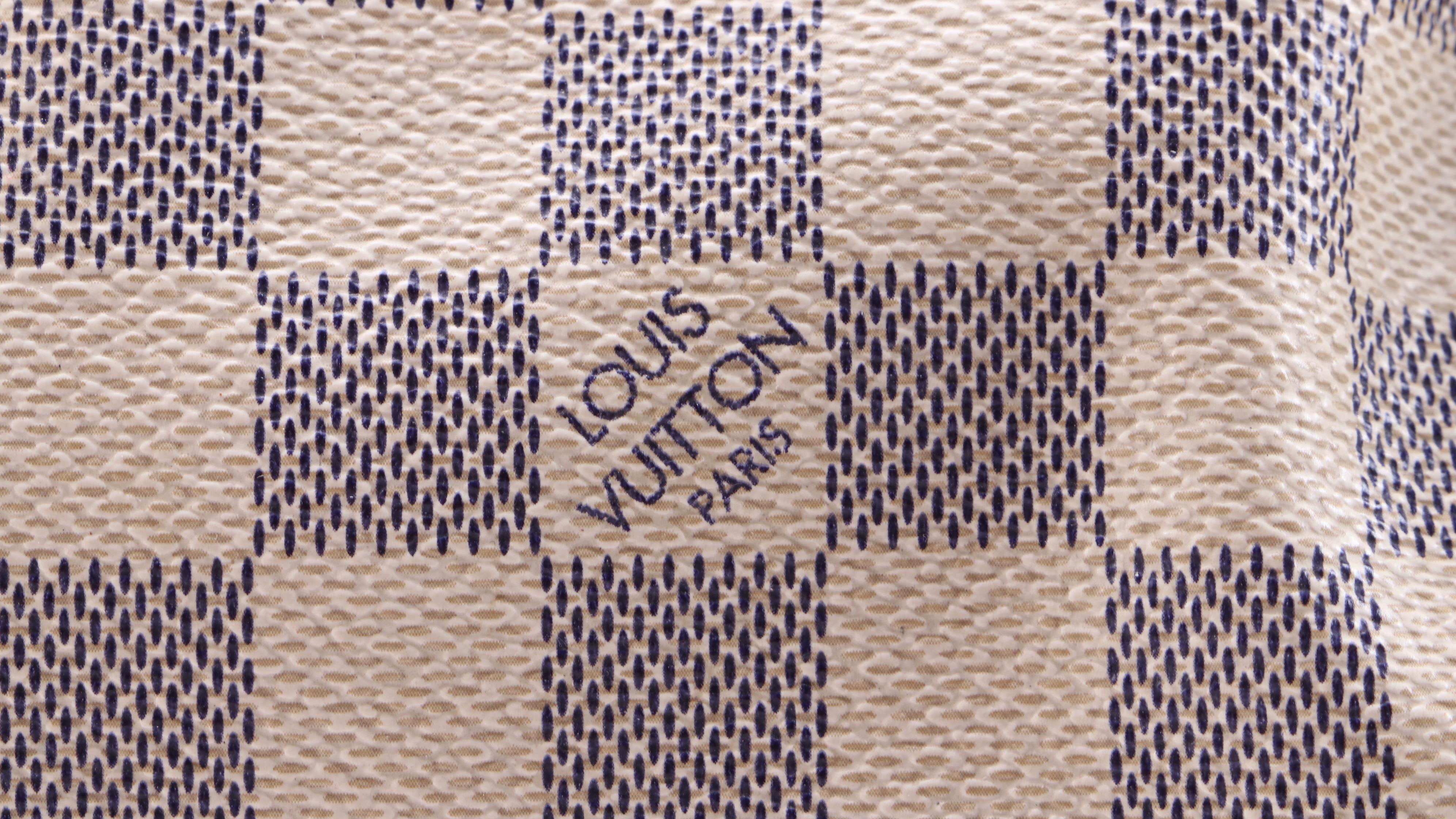 Louis Vuitton Berkeley Satchel in Damier Azur Coated Canvas and Leather