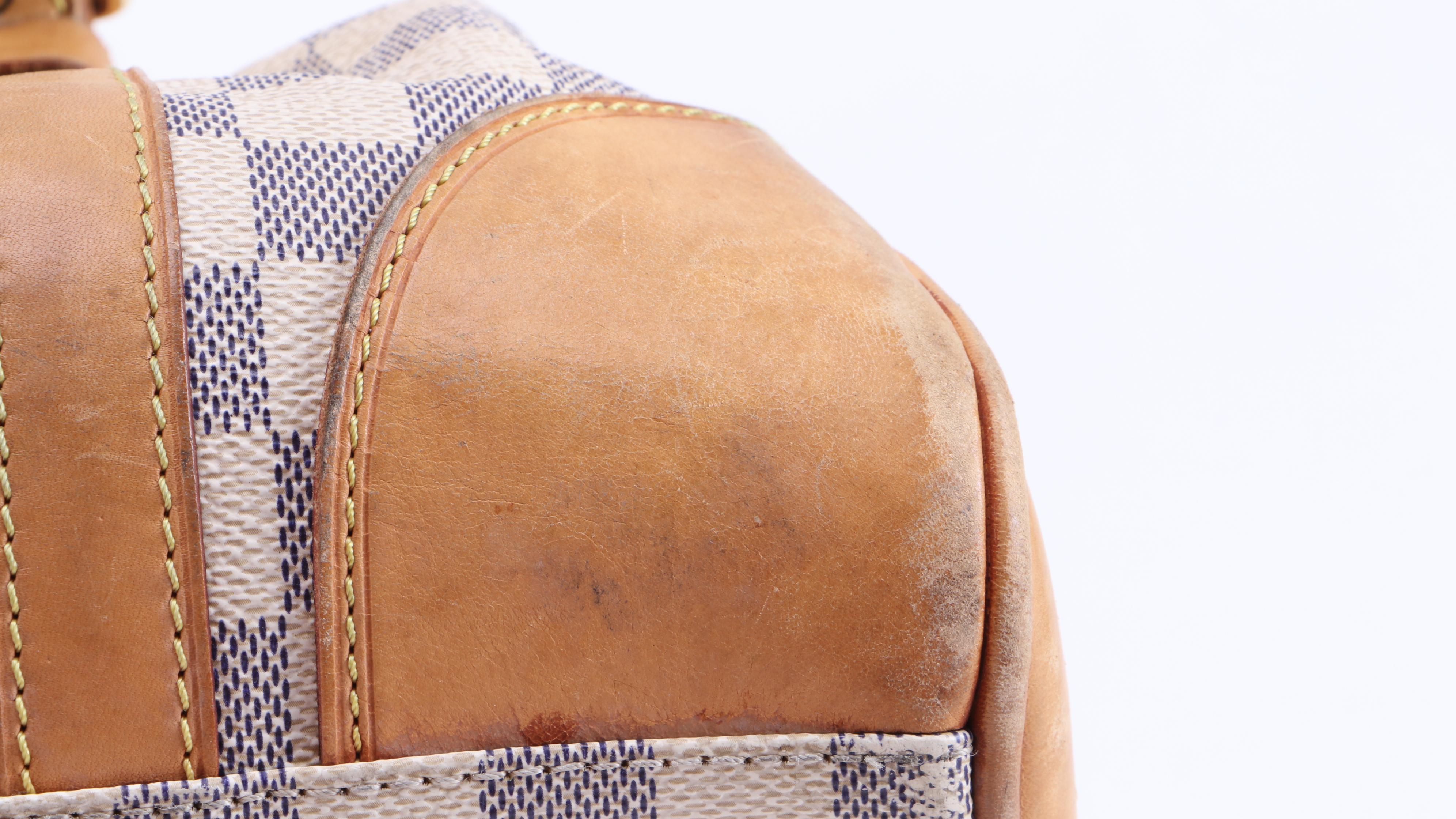 Louis Vuitton Berkeley Satchel in Damier Azur Coated Canvas and Leather