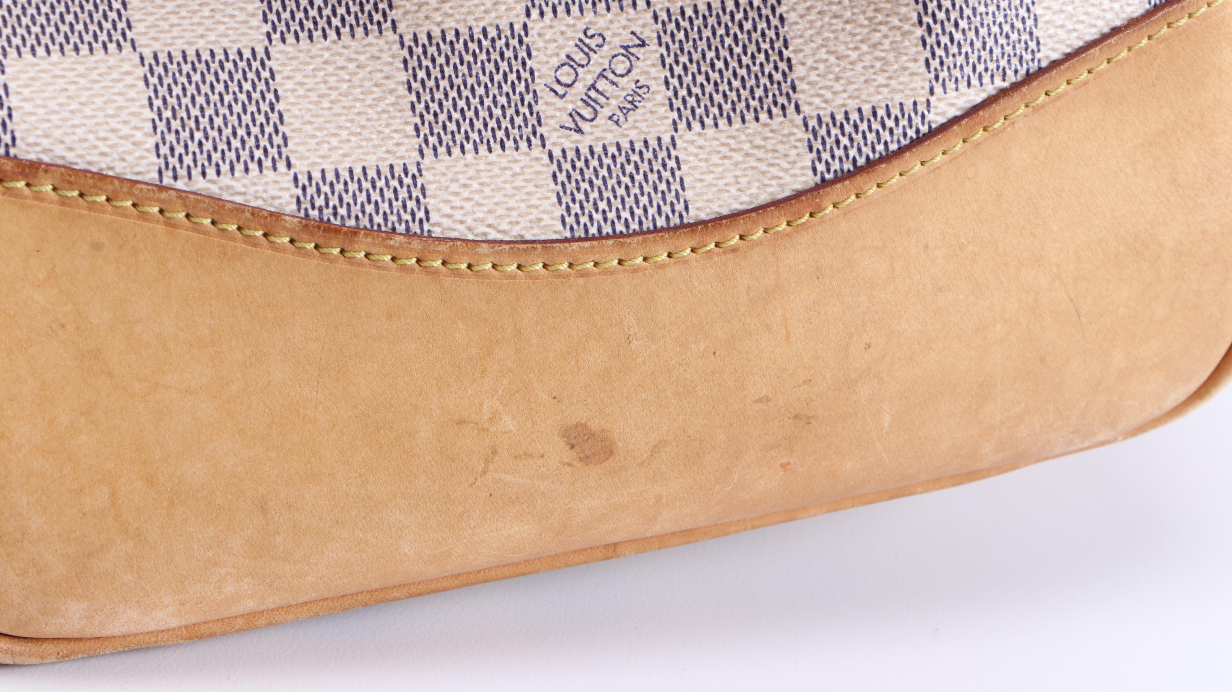 Louis Vuitton Berkeley Satchel in Damier Azur Coated Canvas and Leather