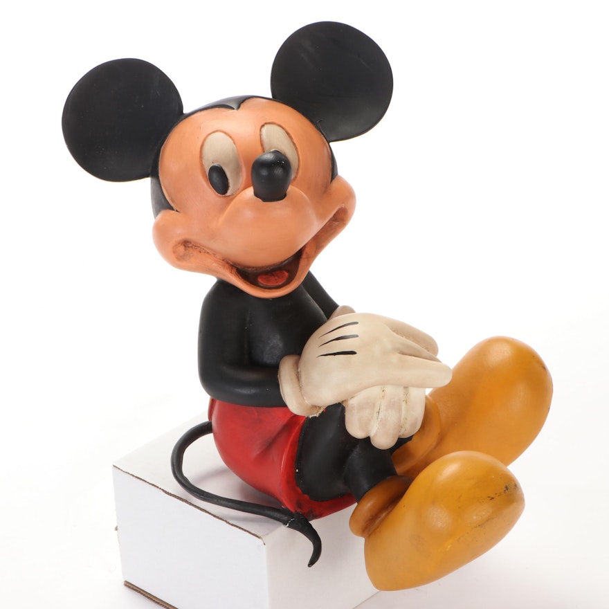 Walt Disney Sitting Mickey Mouse Statuette, Mid to Late 20th Century