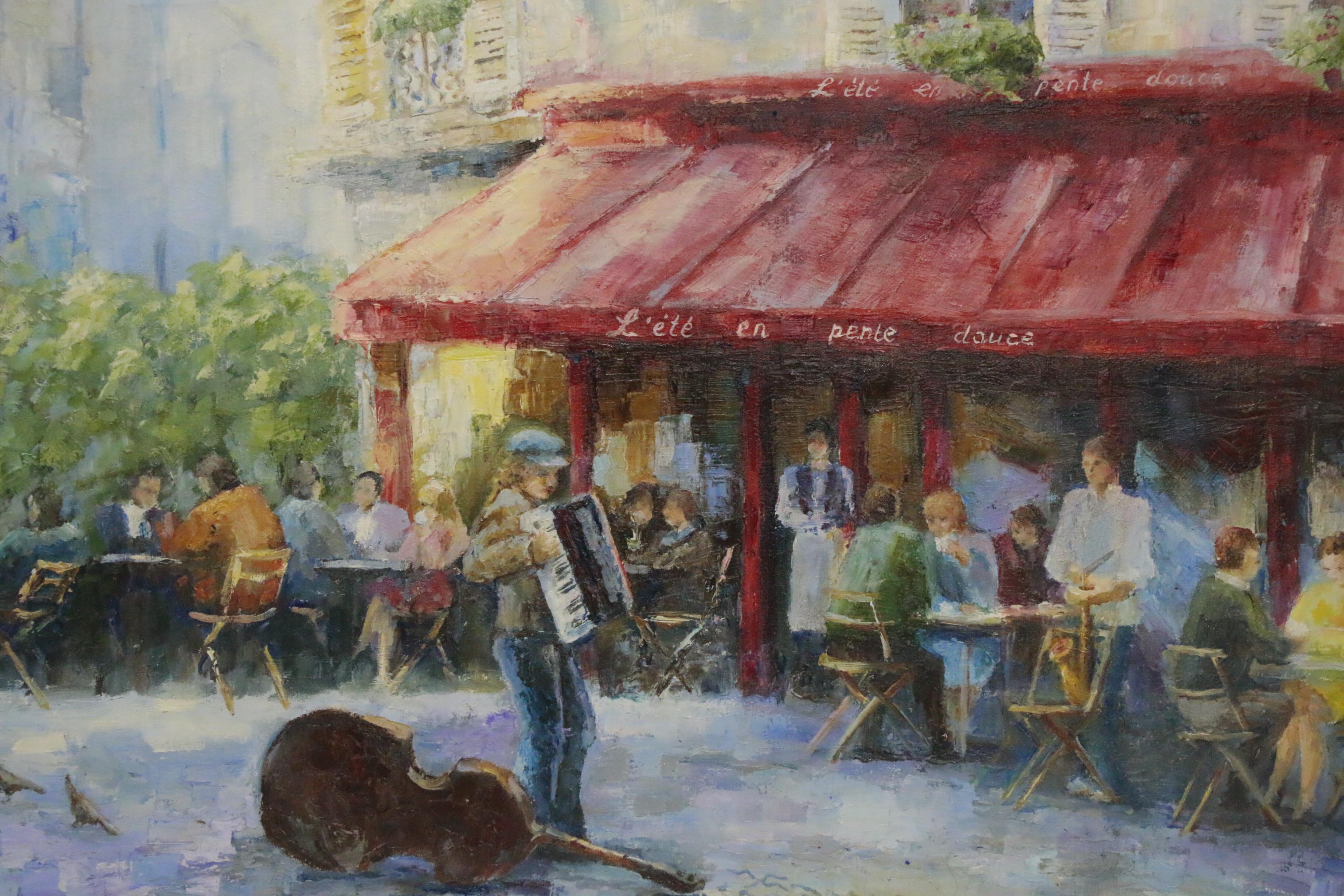 Nataliya Shlomenko Oil Painting "Paris Cafe", 2014