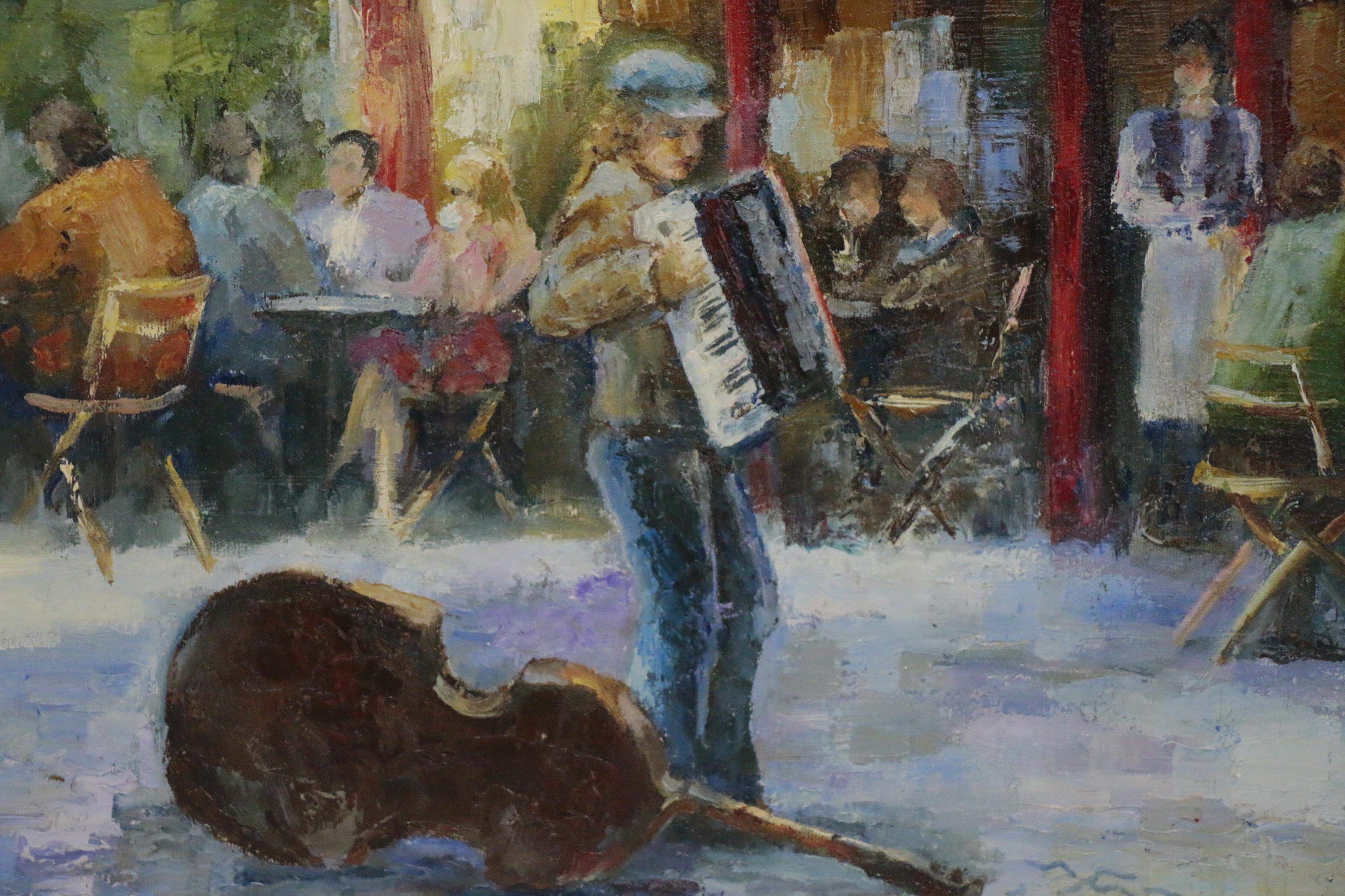 Nataliya Shlomenko Oil Painting "Paris Cafe", 2014