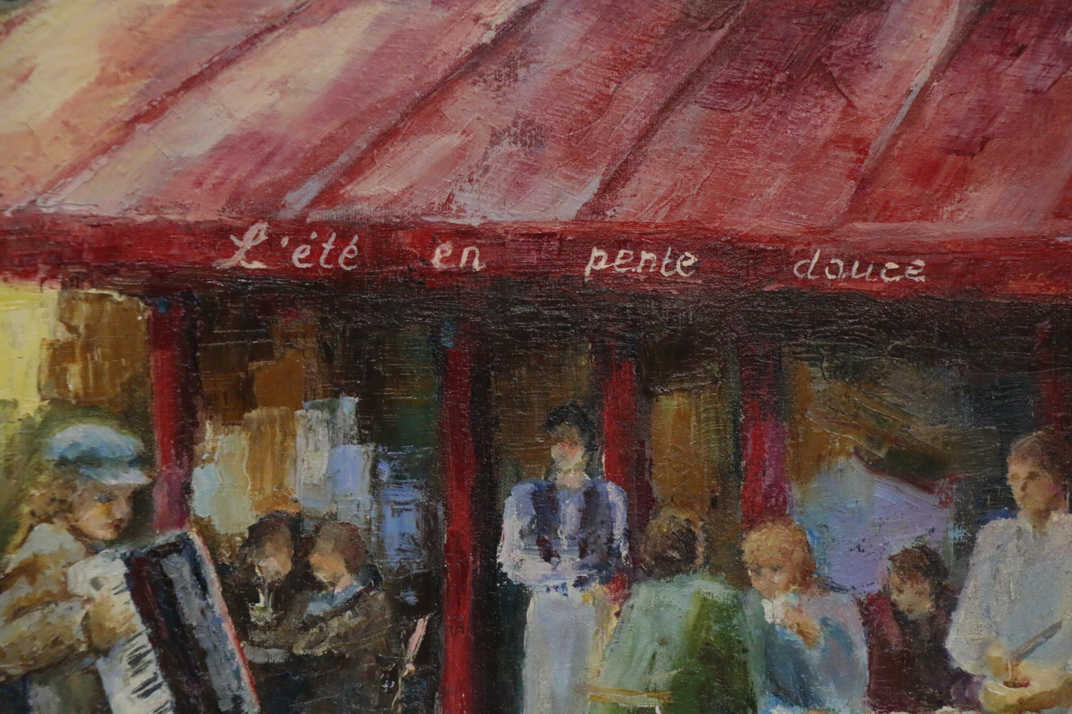 Nataliya Shlomenko Oil Painting "Paris Cafe", 2014