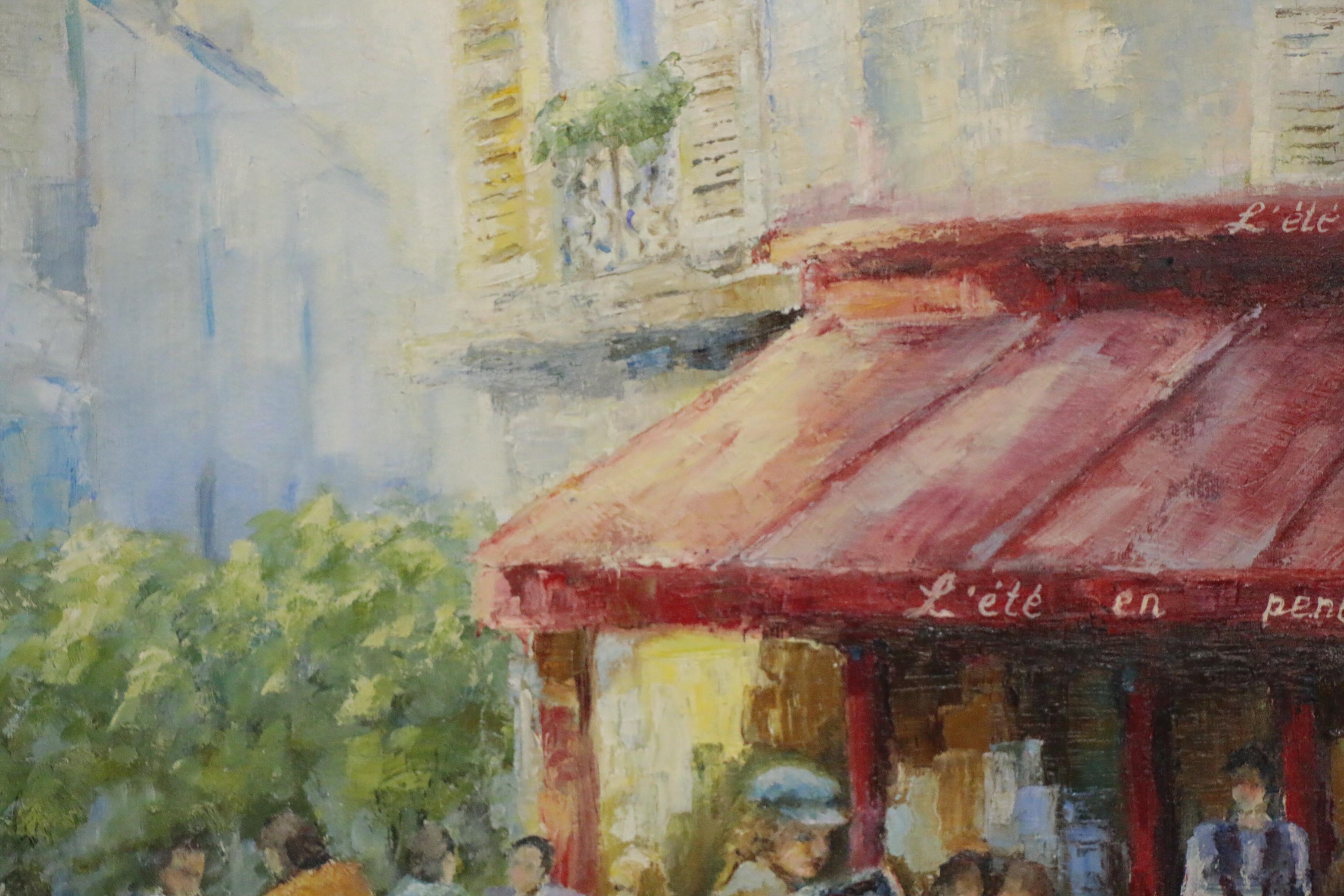 Nataliya Shlomenko Oil Painting "Paris Cafe", 2014