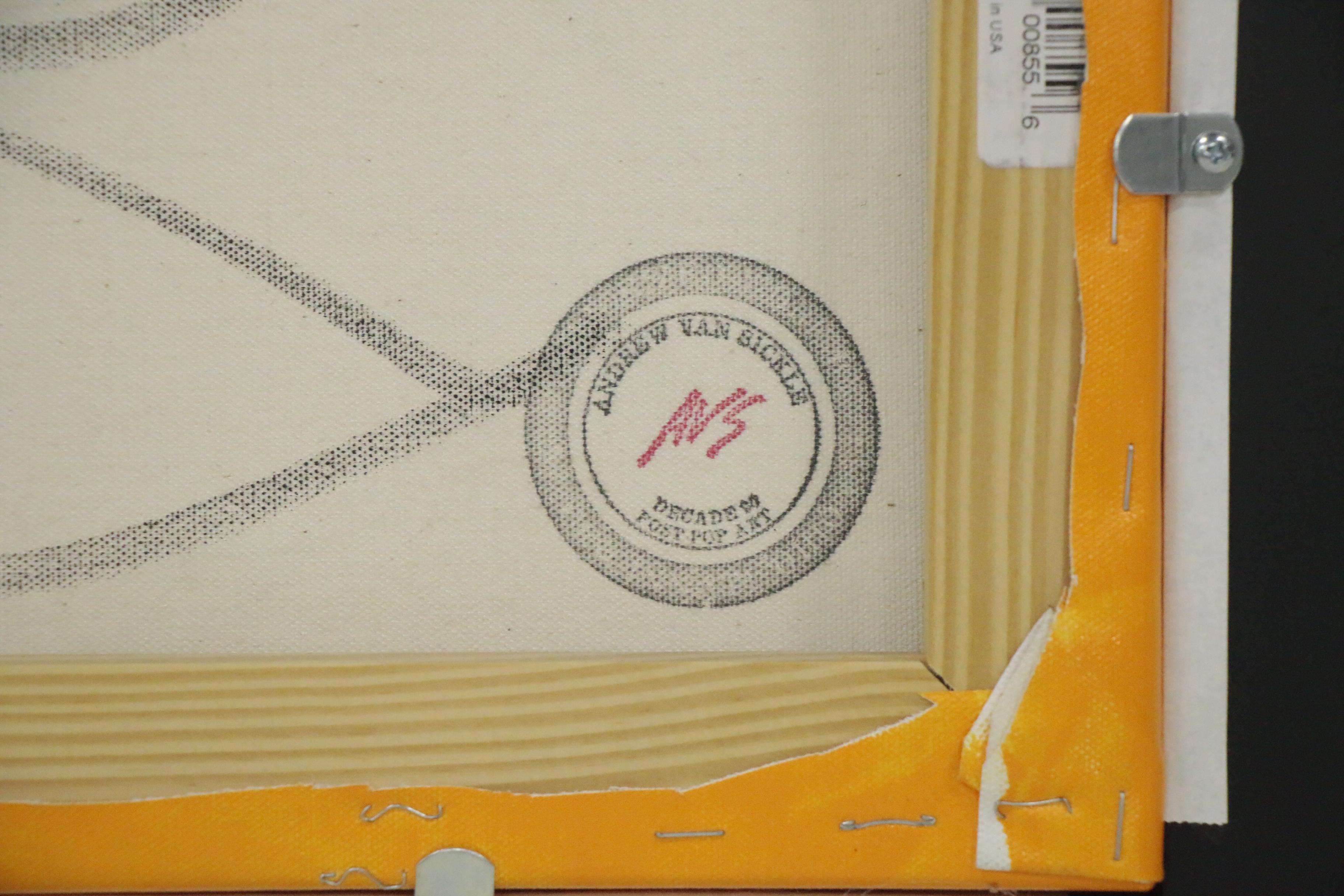 Andrew Van Sickle Mixed Media Painting "Orange Crush Weeping Supergirl", 2015