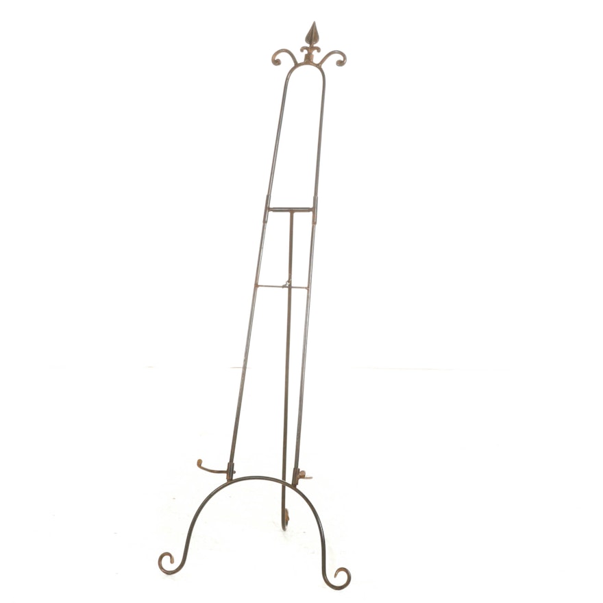 Wrought Iron Floor Easel