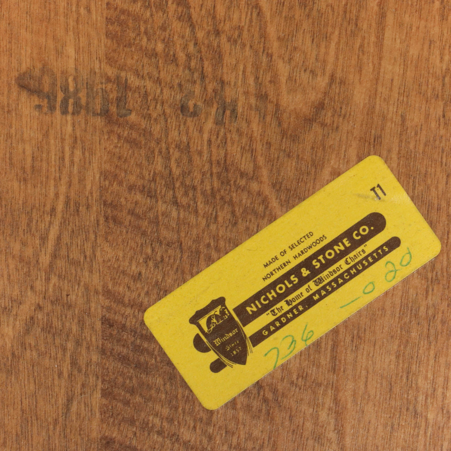 Nichols & Stone Co. New England Turned Maple Windsor Rocking Chair, 20th C.