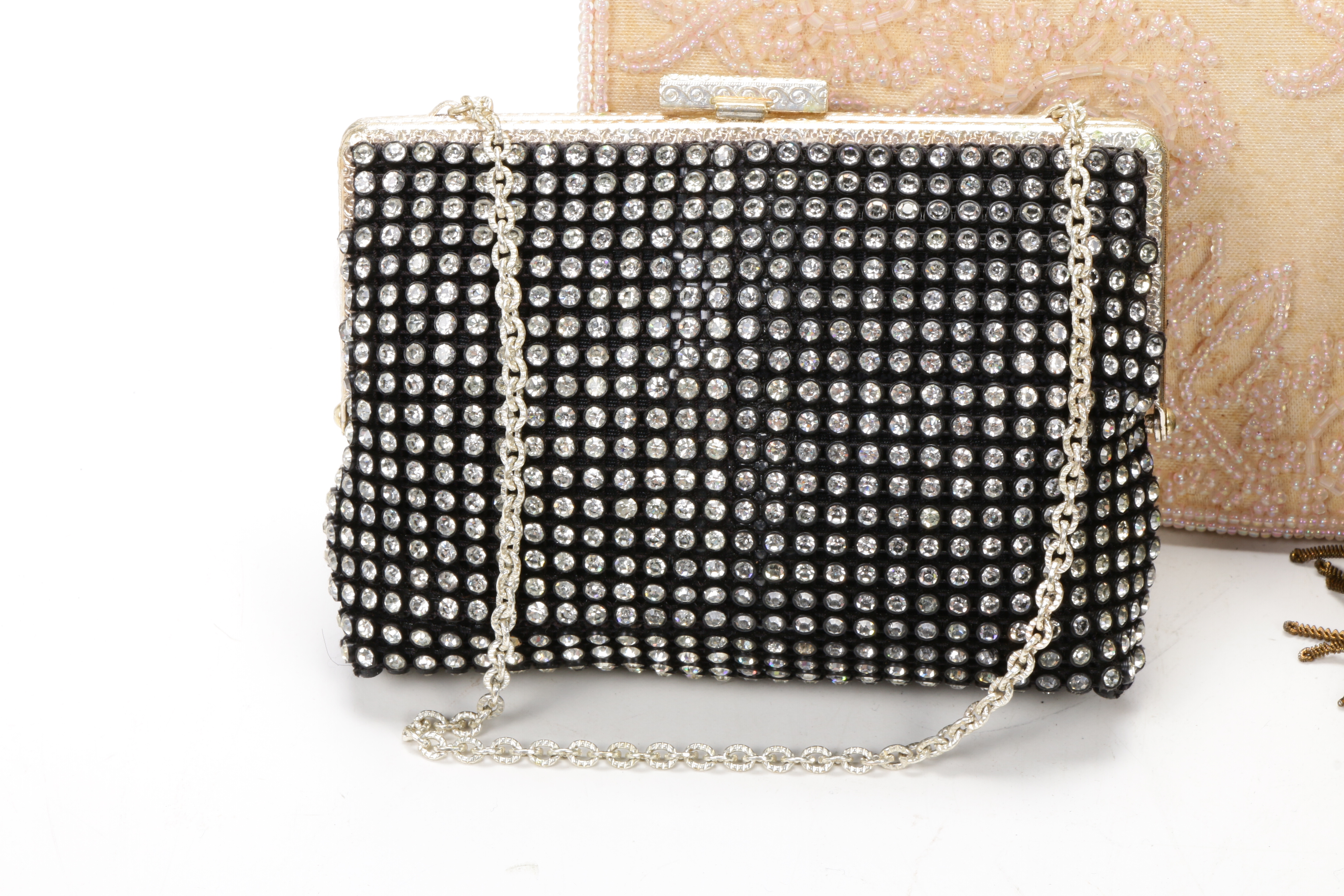 Five Beaded Evening Bags Including Valerie Stevens, Mid to Late 20th Century