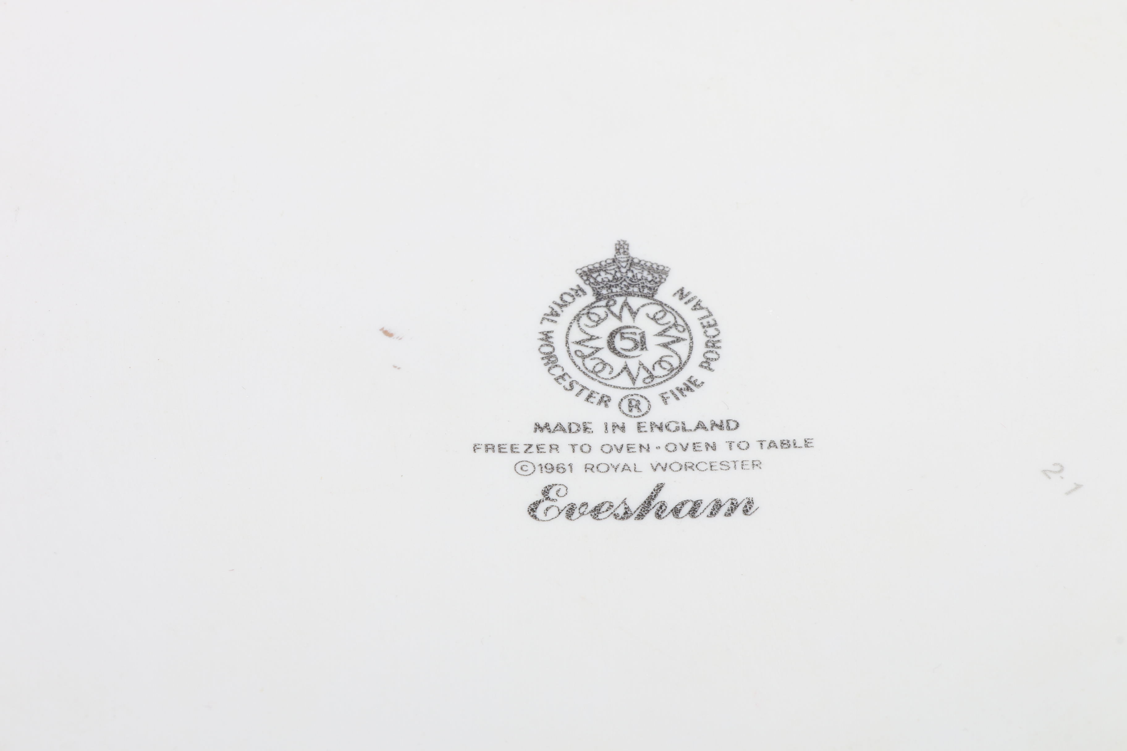 Royal Worcester "Evesham" Porcelain Serving Dishes and Covered Casserole