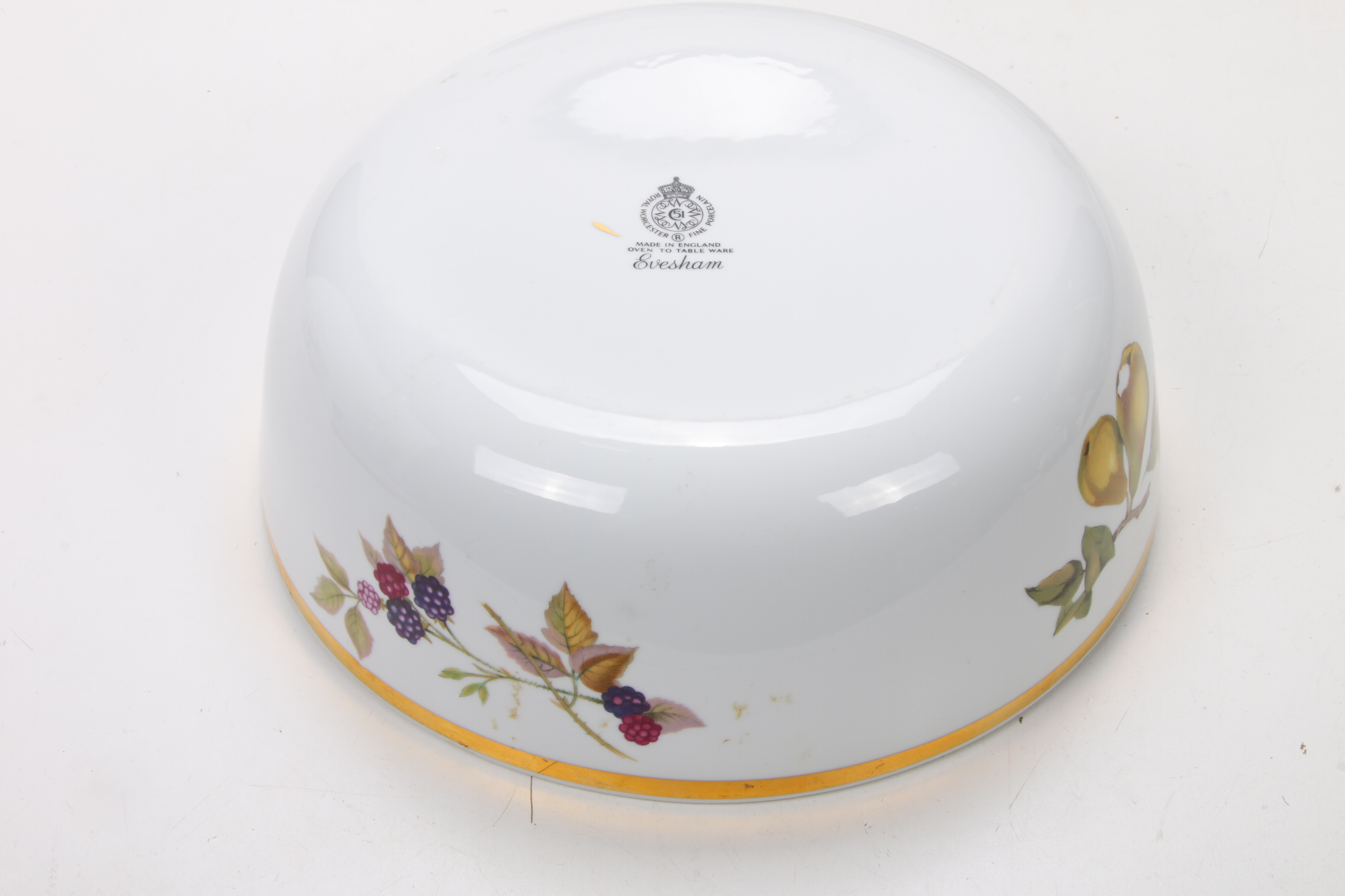 Royal Worcester "Evesham" Porcelain Serving Dishes and Covered Casserole