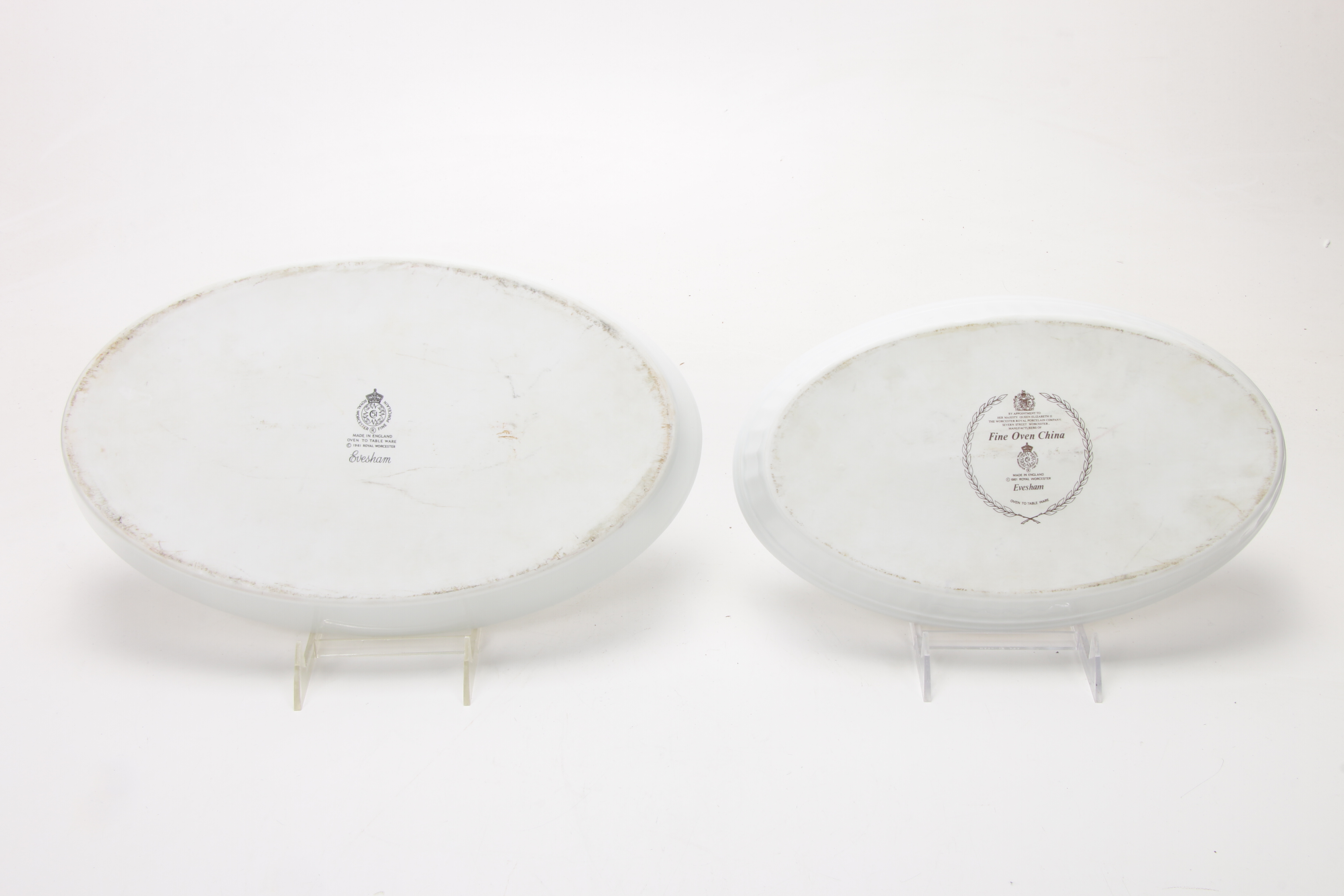 Royal Worcester "Evesham" Porcelain Serving Dishes and Covered Casserole