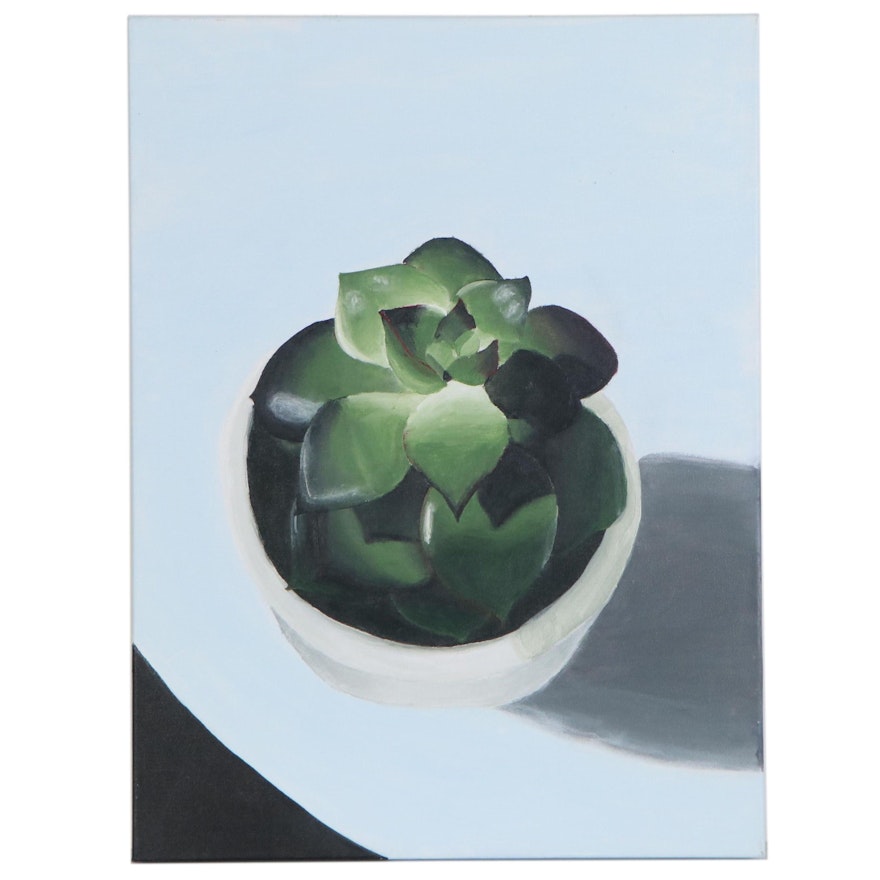 Lydia Dailey Acrylic Painting "The Succulent," 2020
