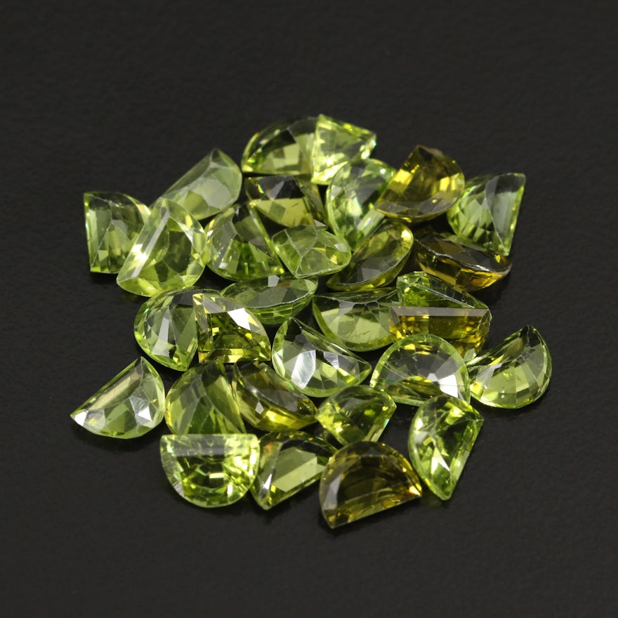 Loose 24.96 CTW Faceted Peridots