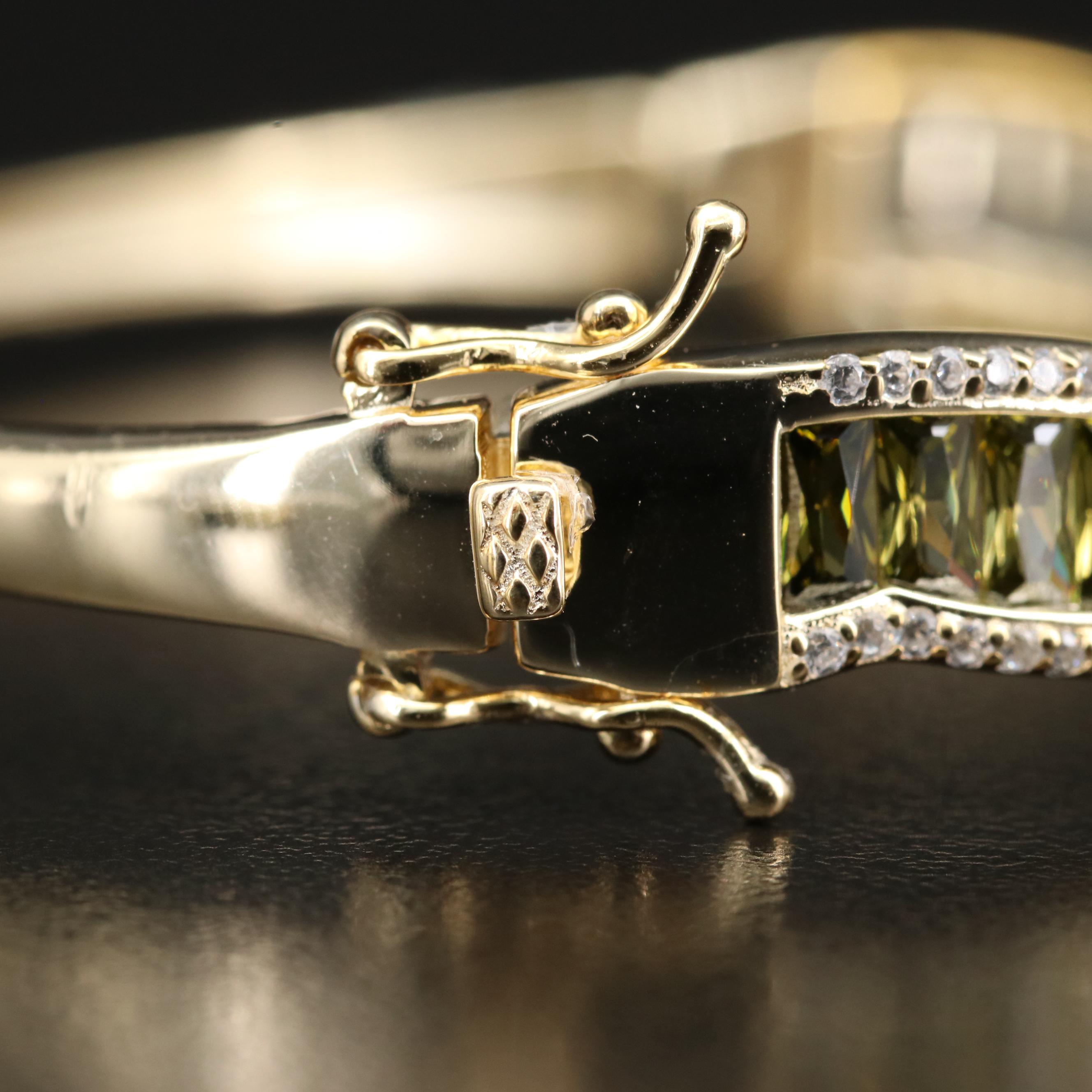 Sterling Silver Rainbow Bangle and Ring