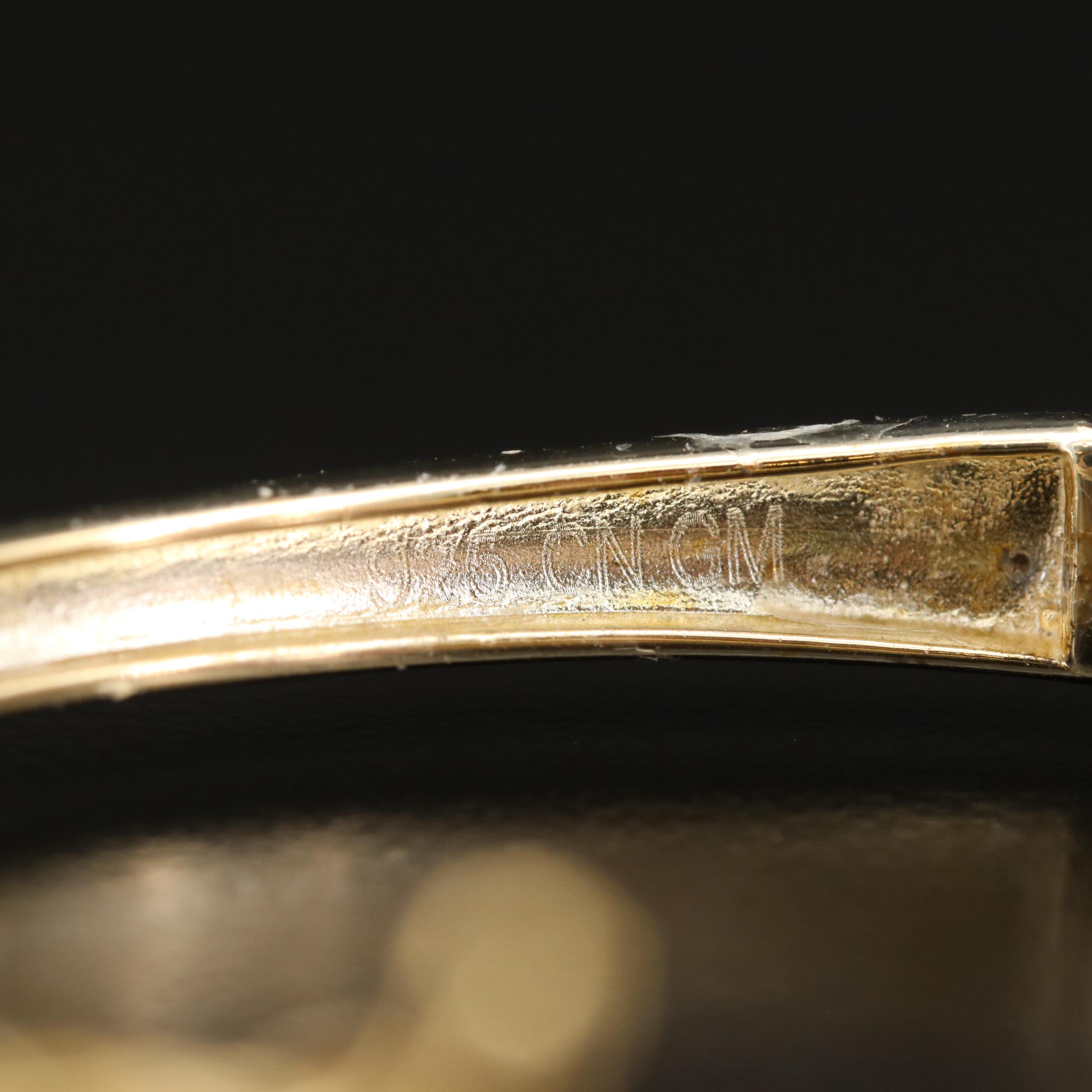 Sterling Silver Rainbow Bangle and Ring