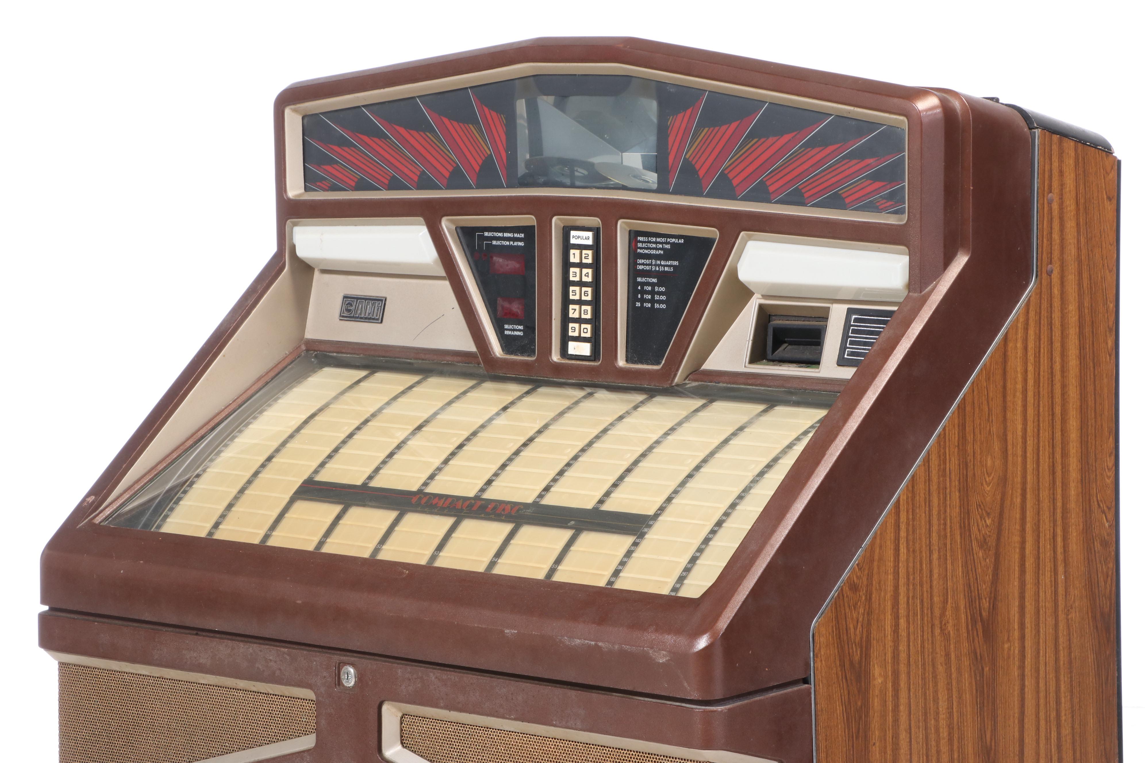 Rowe AMI R-92 Art Deco 45 and Compact Disc Jukebox