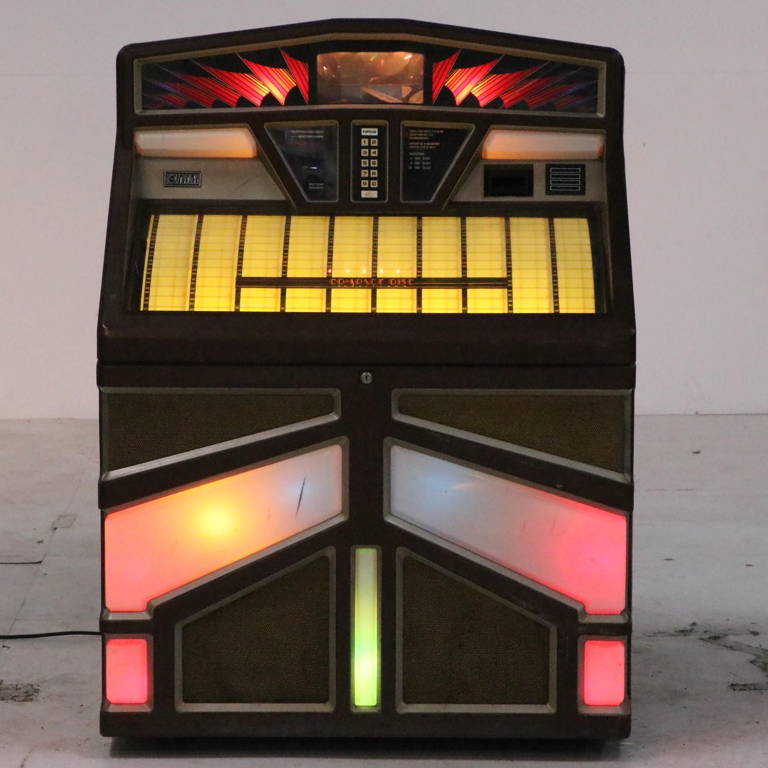 Rowe AMI R-92 Art Deco 45 and Compact Disc Jukebox