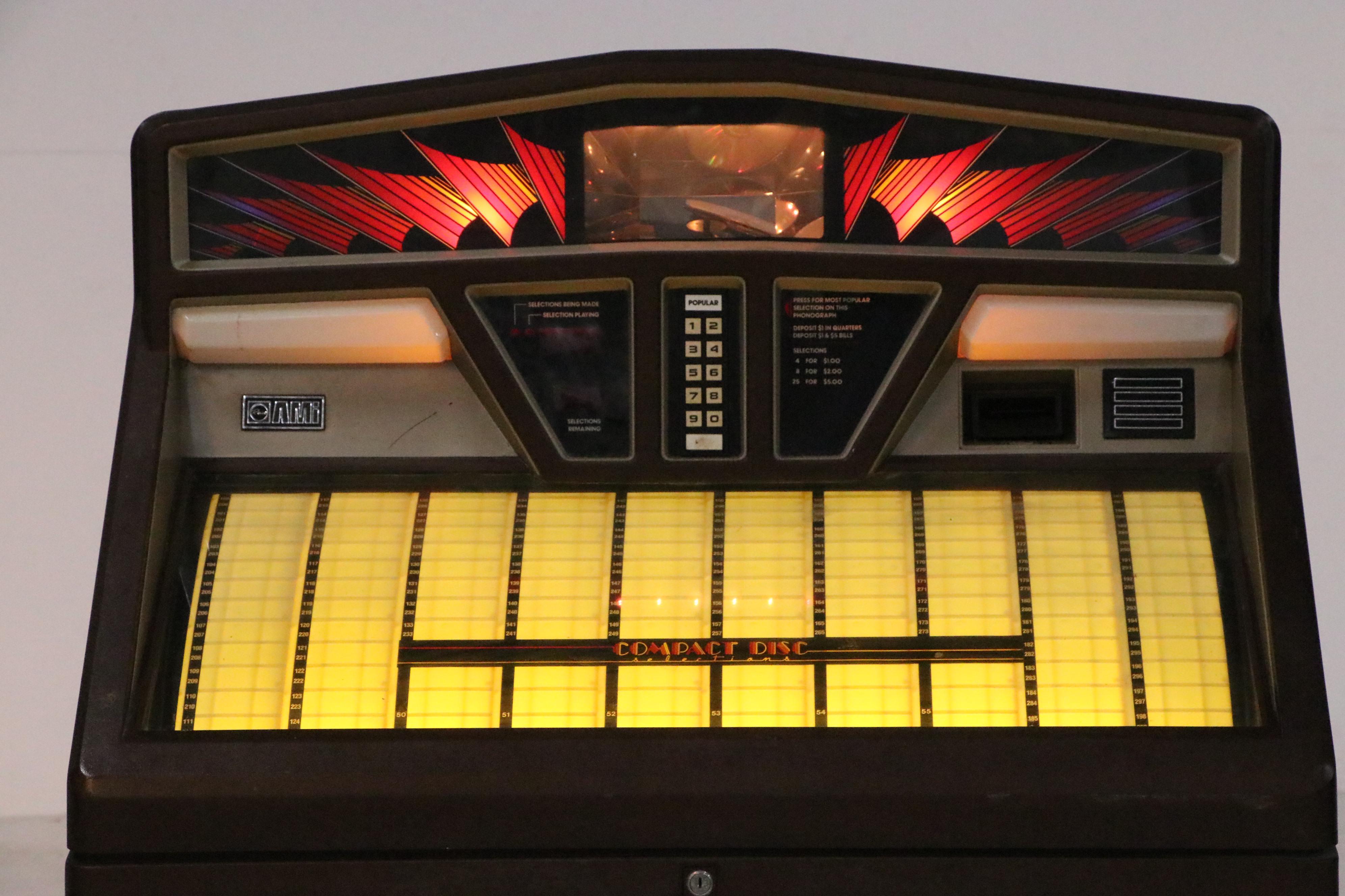 Rowe AMI R-92 Art Deco 45 and Compact Disc Jukebox