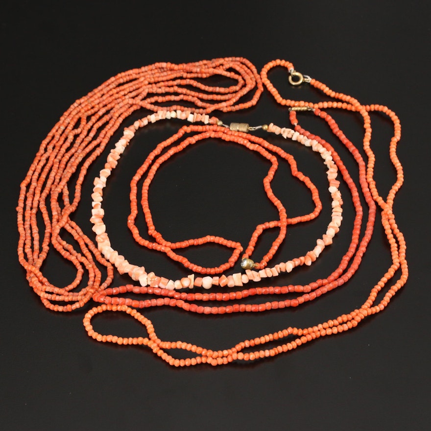 Vintage Coral Necklace