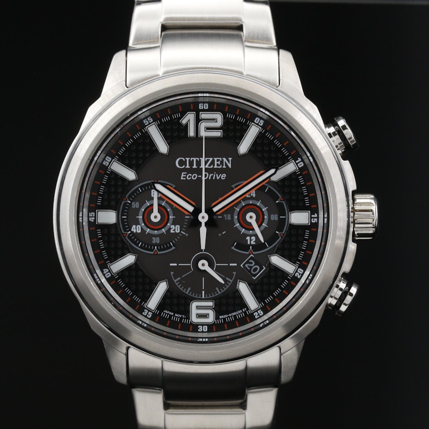 Citizen Eco-Drive Chrono Stainless Steel Wristwatch