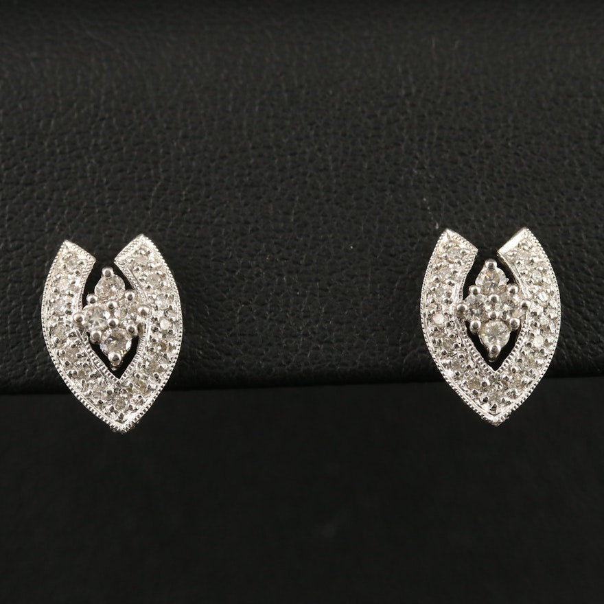 14K Diamond Earrings