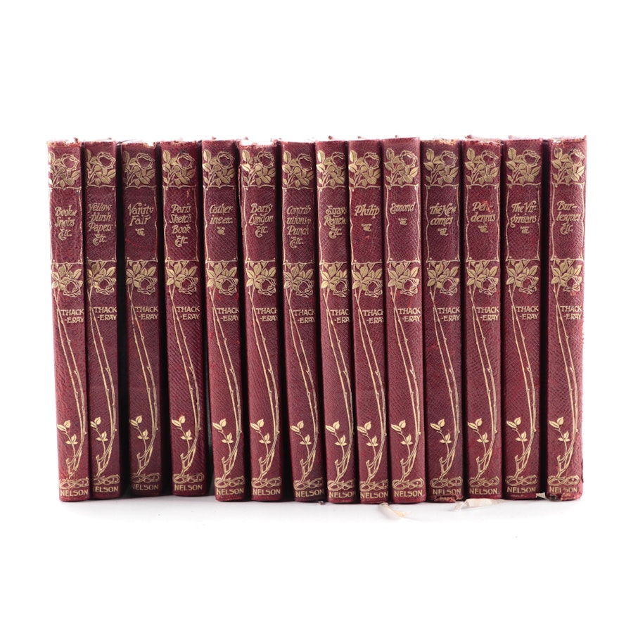 "The Works of William Makepeace Thackeray" Fourteen-Volume Set, 1900–01