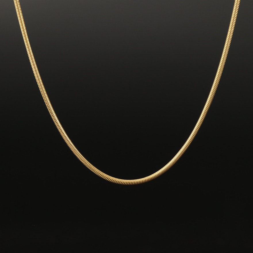 14K Snake Chain Necklace