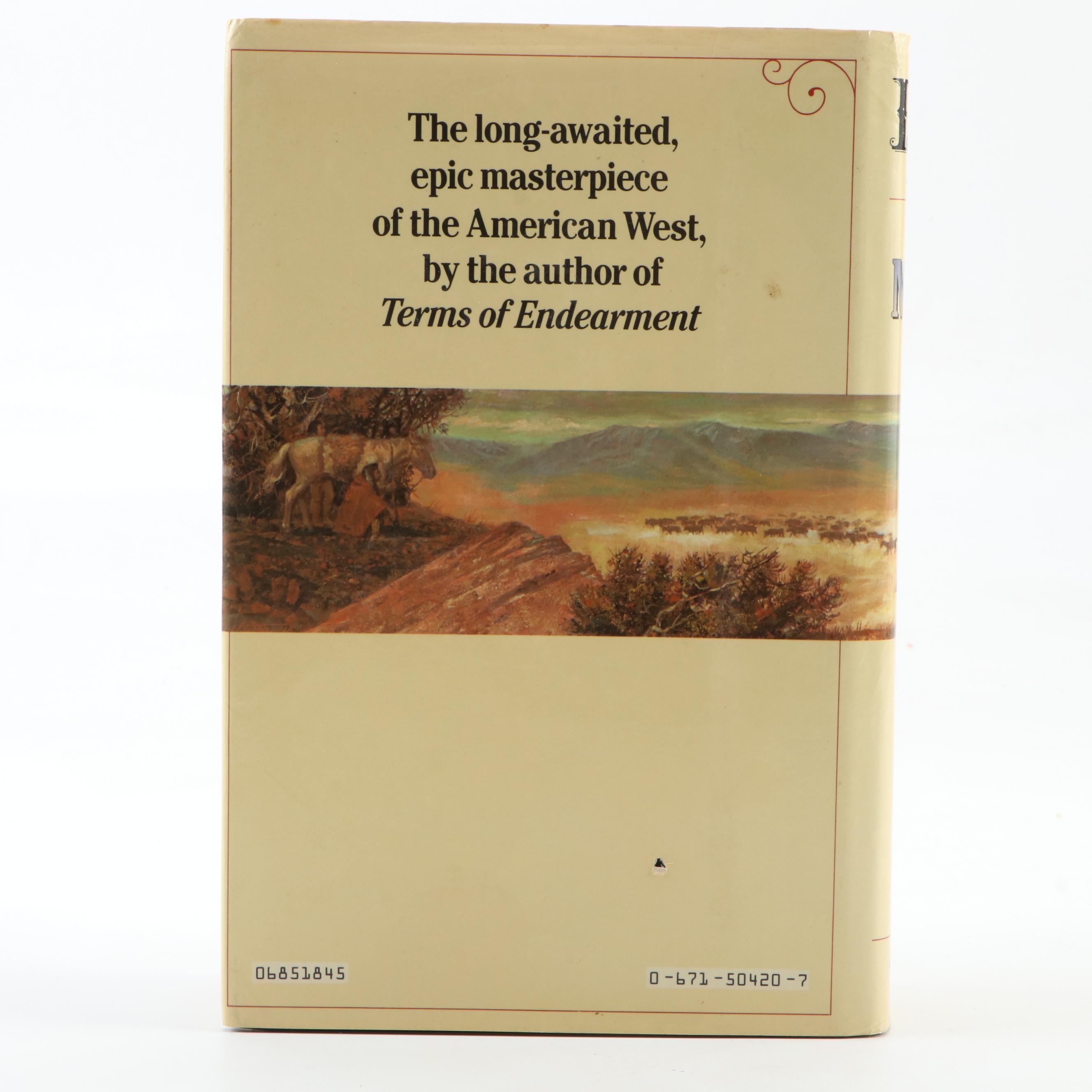 Signed "Lonesome Dove" by Larry McMurtry with Dust Jacket, 1985