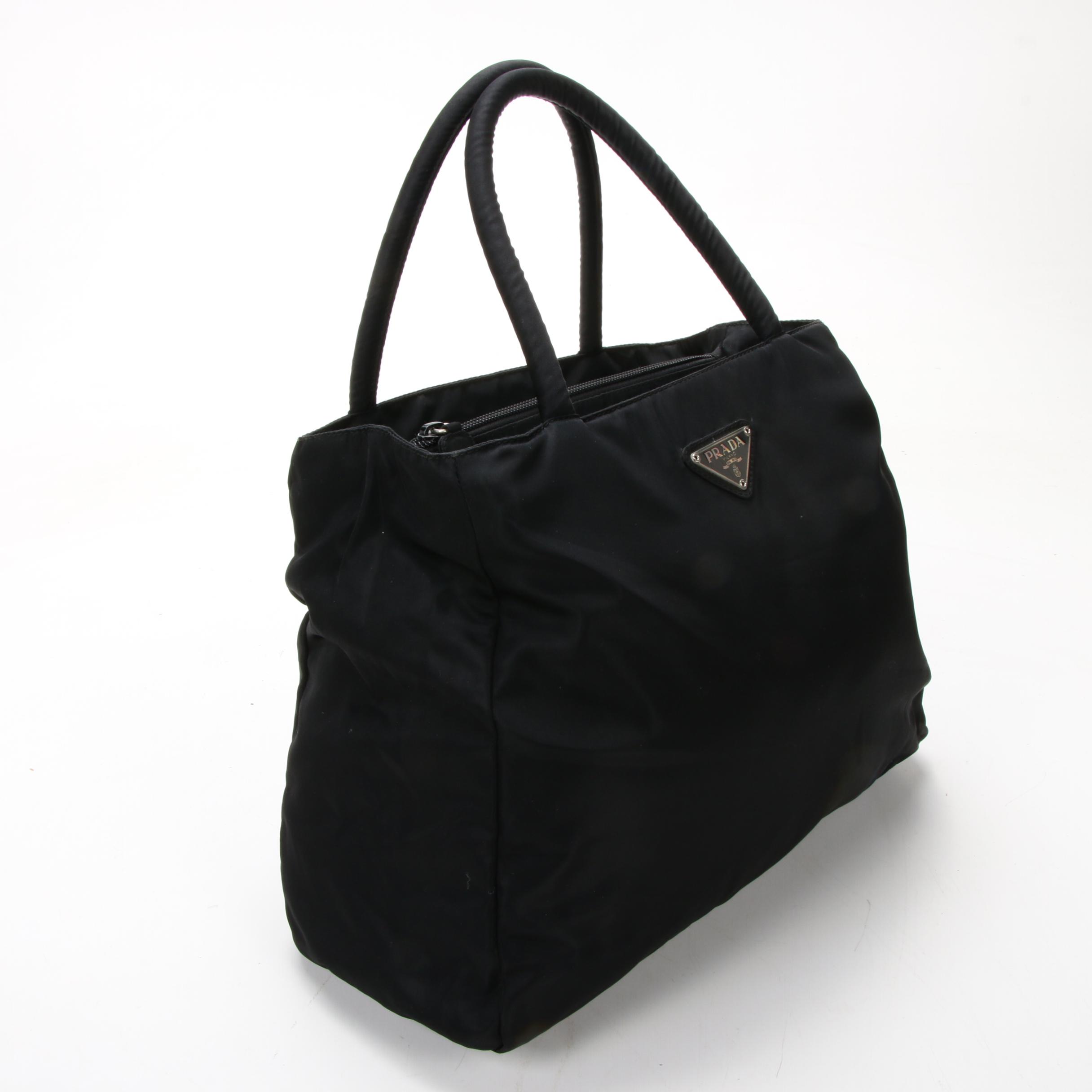 Prada Shoulder Bag in Black Tessuto Nylon