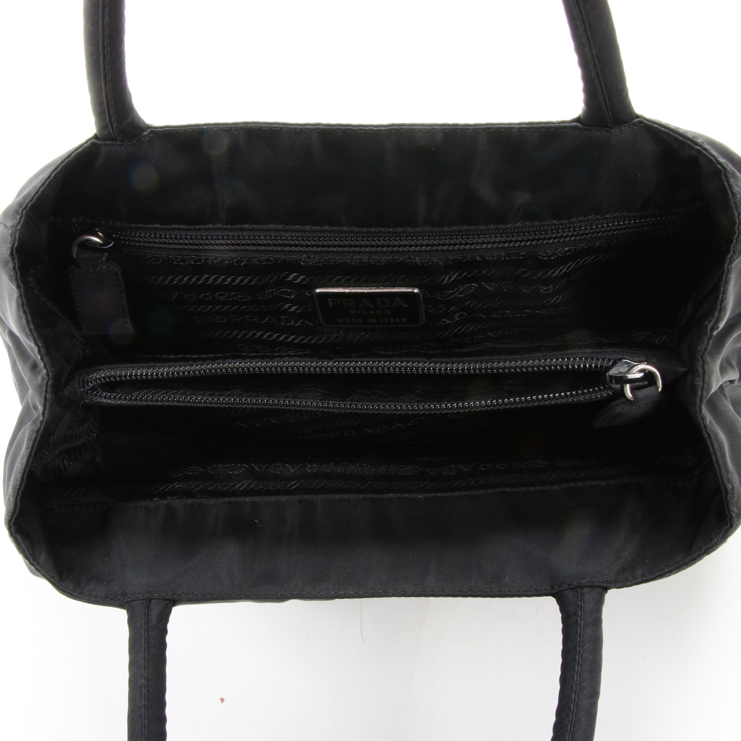 Prada Shoulder Bag in Black Tessuto Nylon