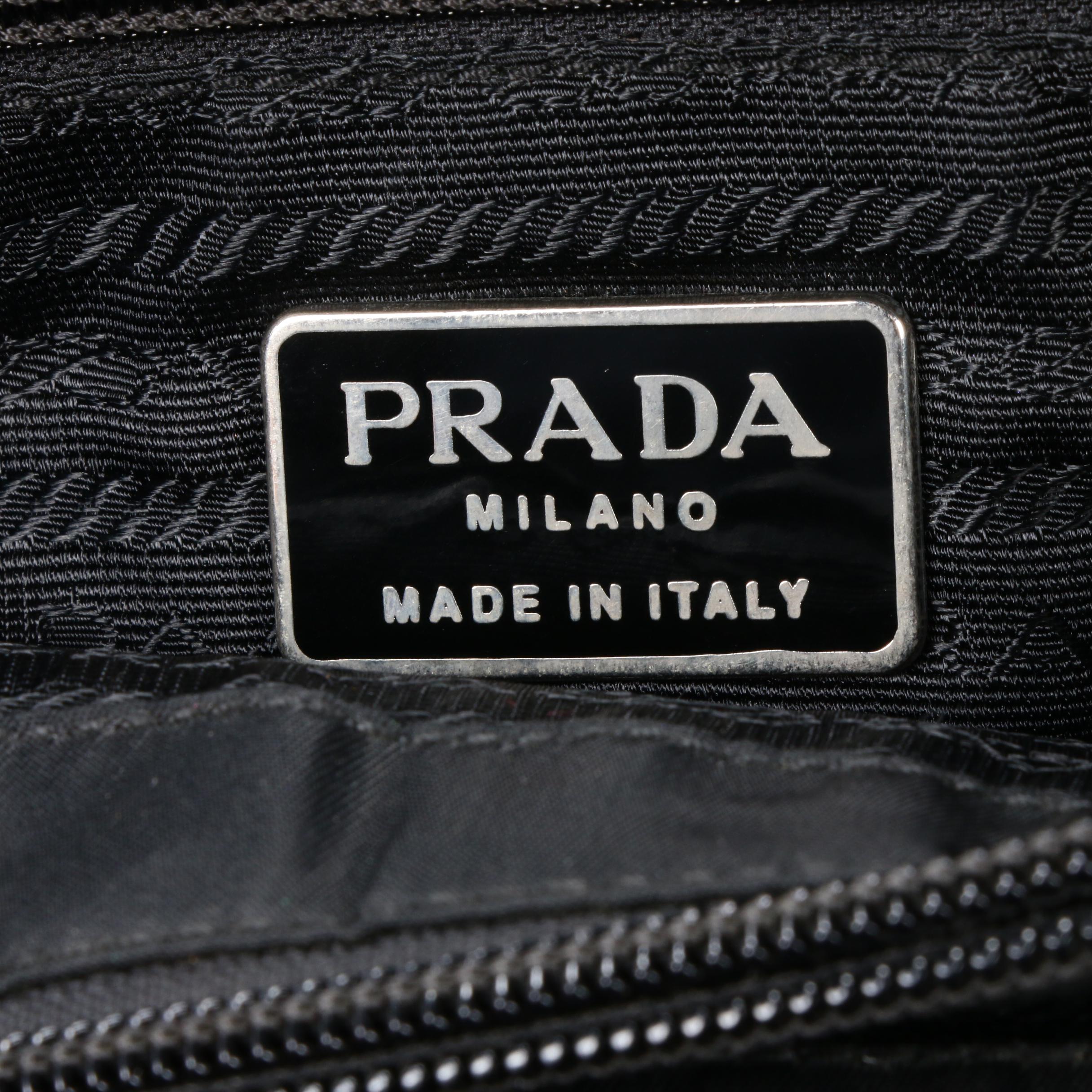 Prada Shoulder Bag in Black Tessuto Nylon