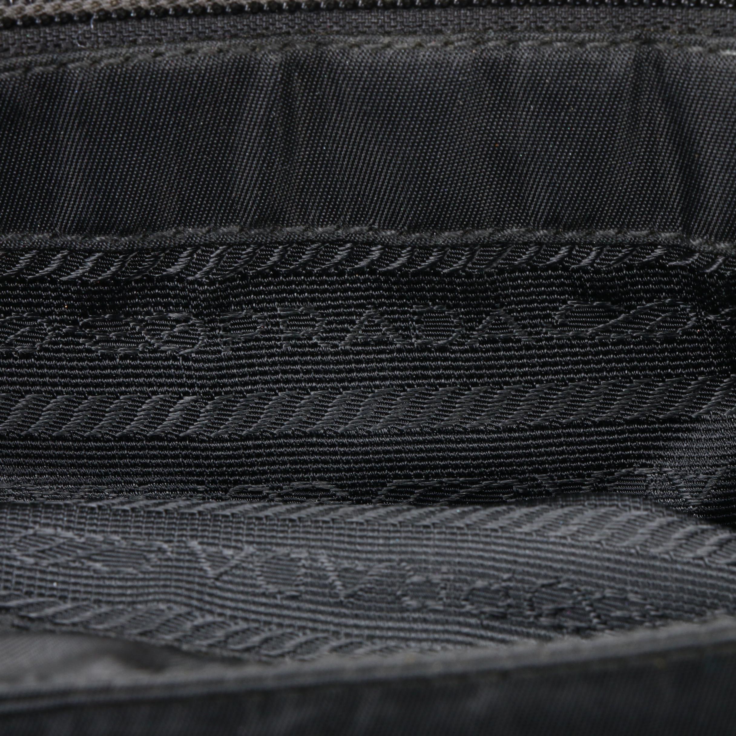 Prada Shoulder Bag in Black Tessuto Nylon