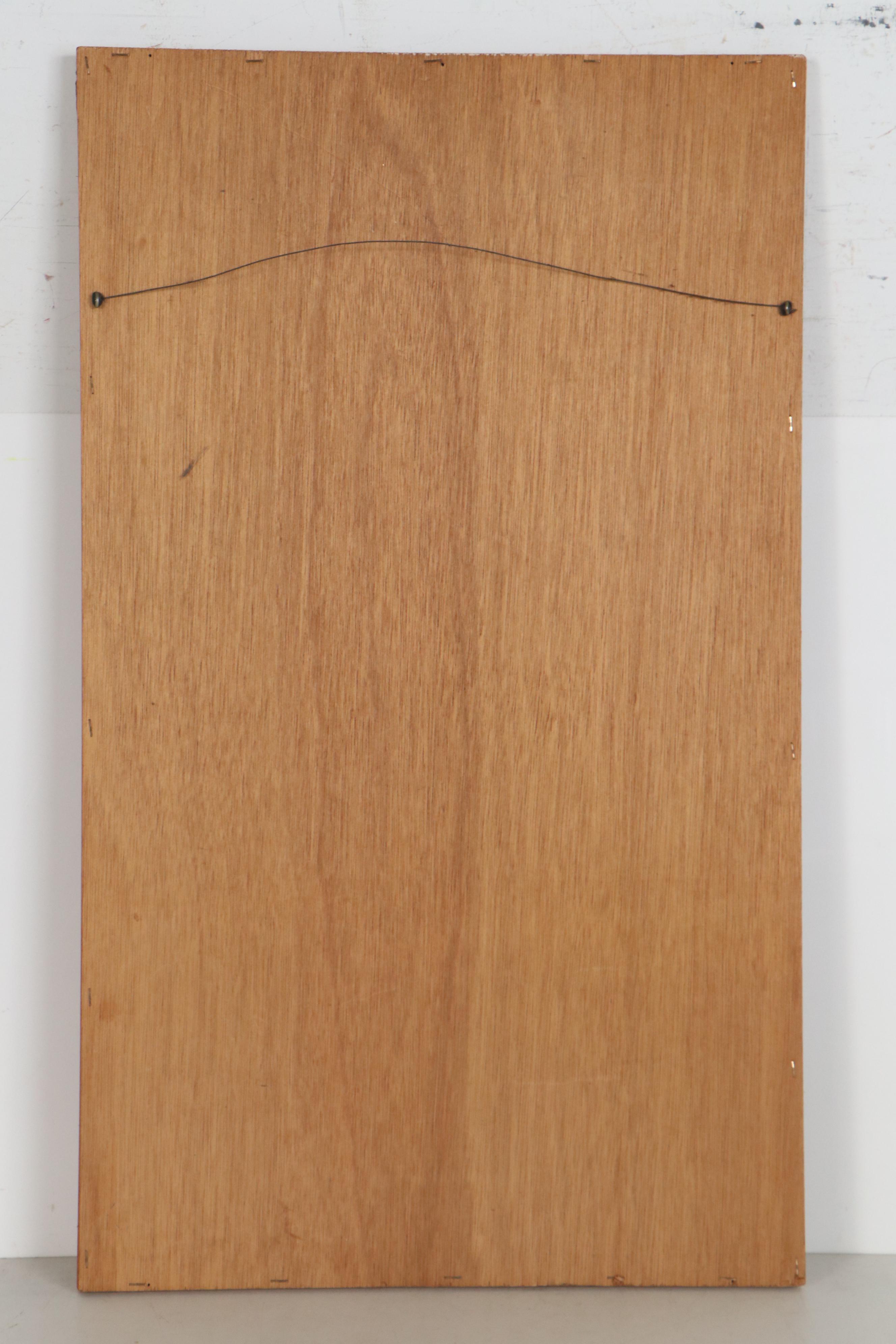 Geometric Wood Sculpture, Late 20th Century