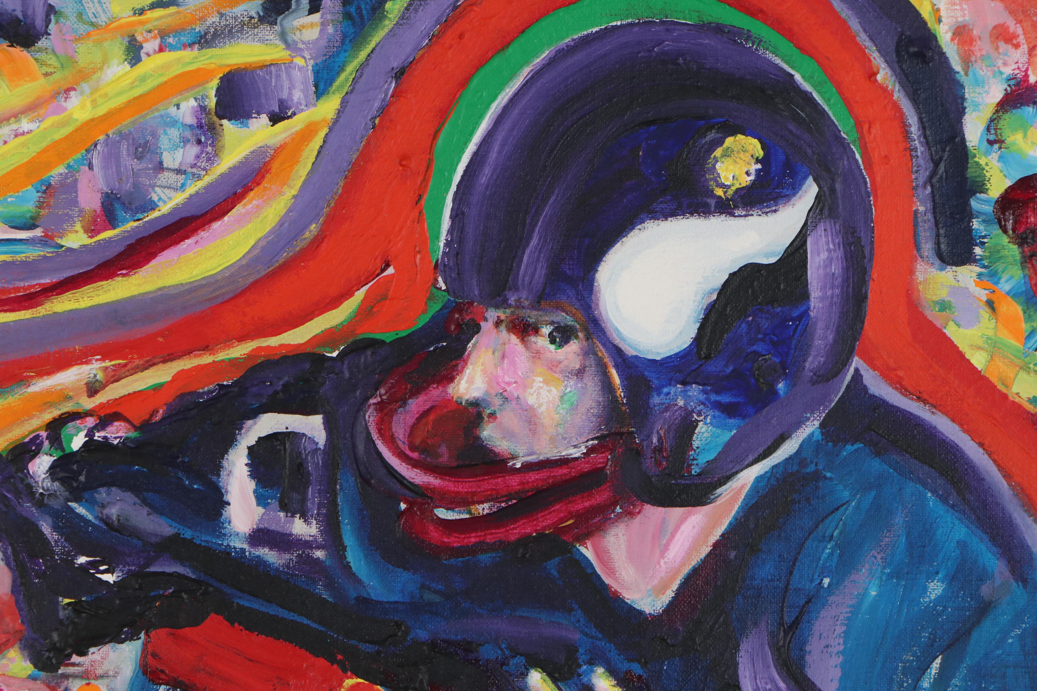 Oil Painting "Superbowl Pass", 1973