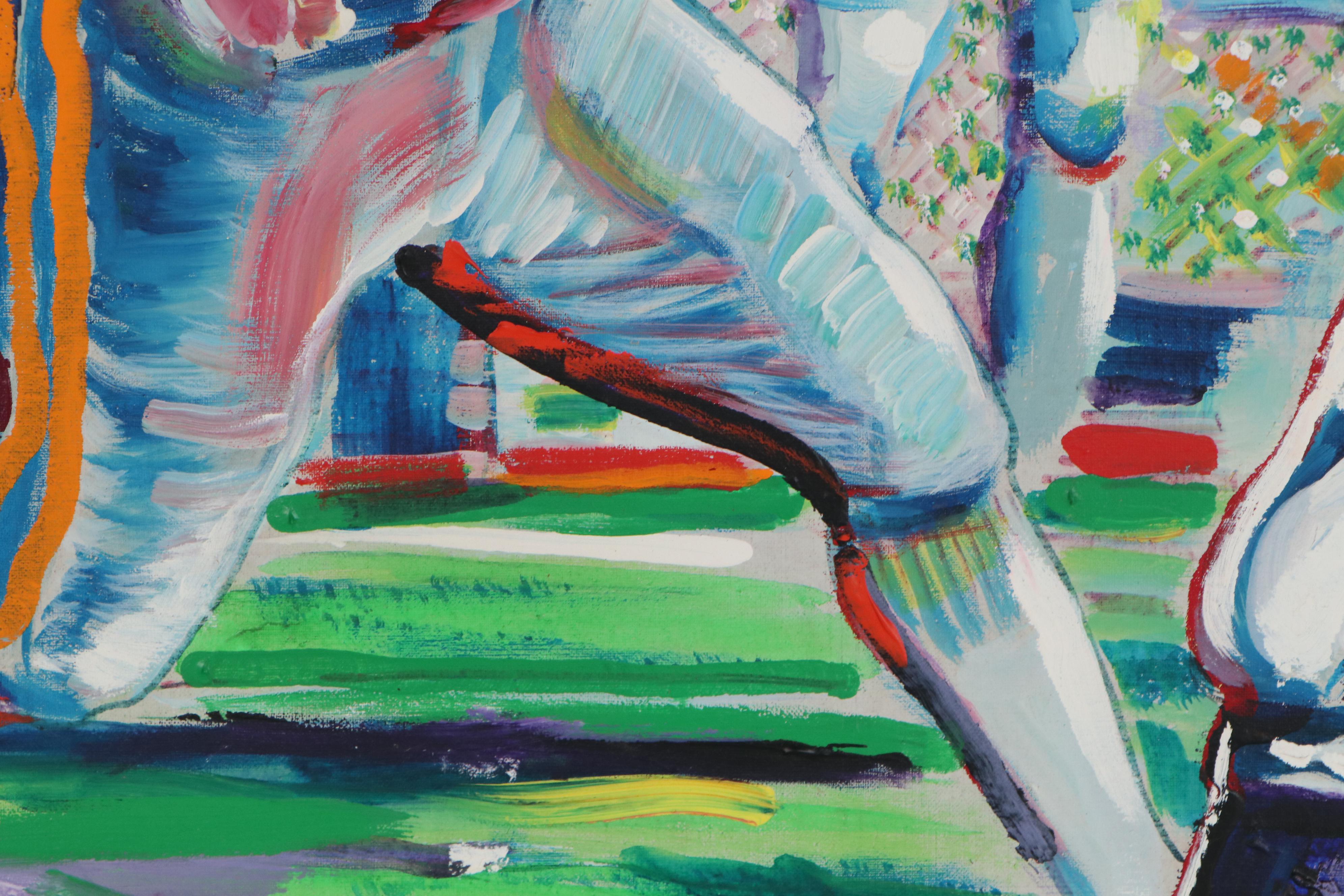 Oil Painting "Superbowl Pass", 1973