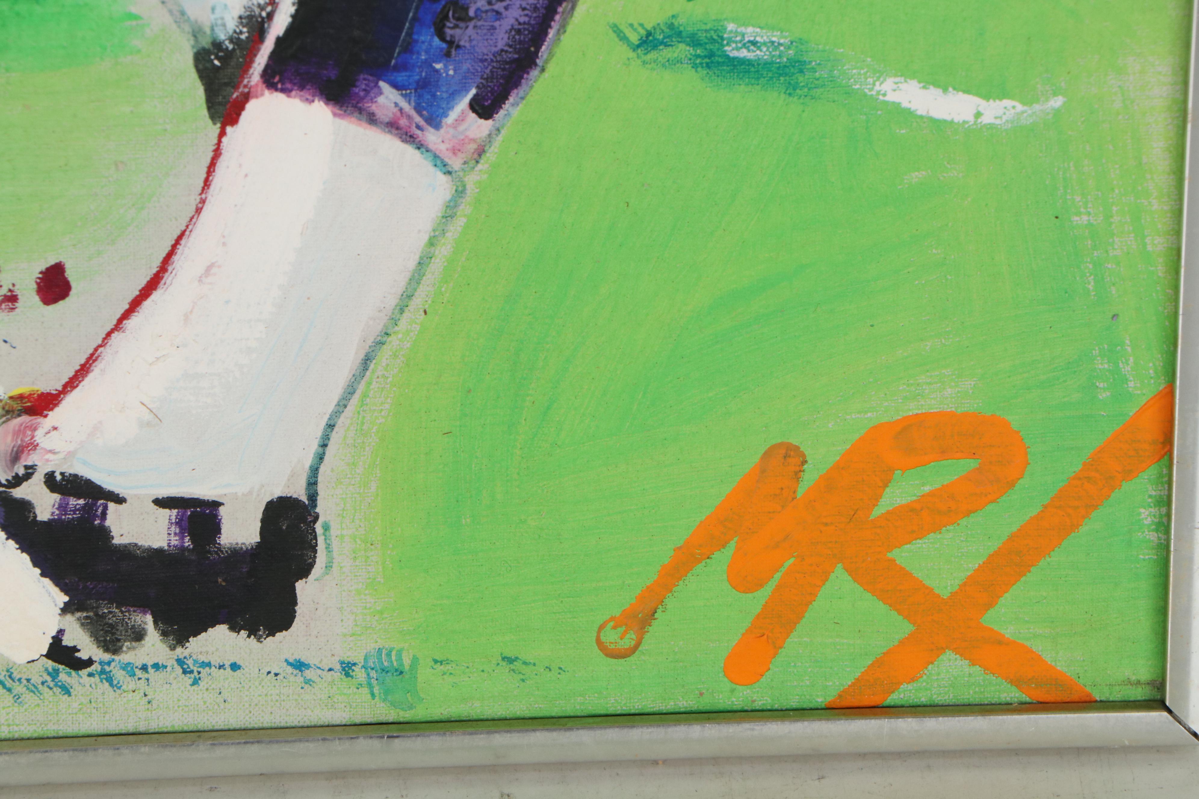 Oil Painting "Superbowl Pass", 1973