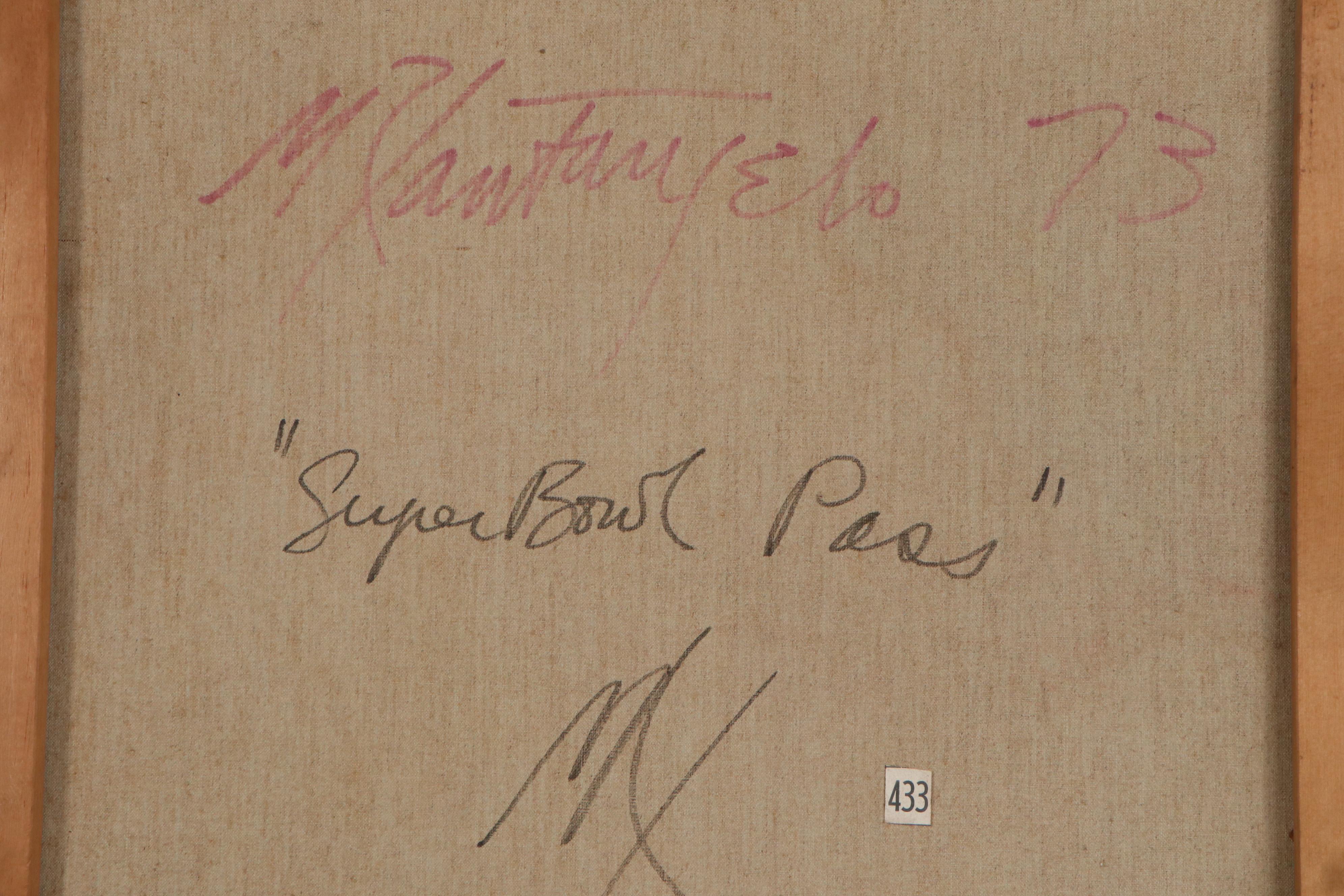 Oil Painting "Superbowl Pass", 1973