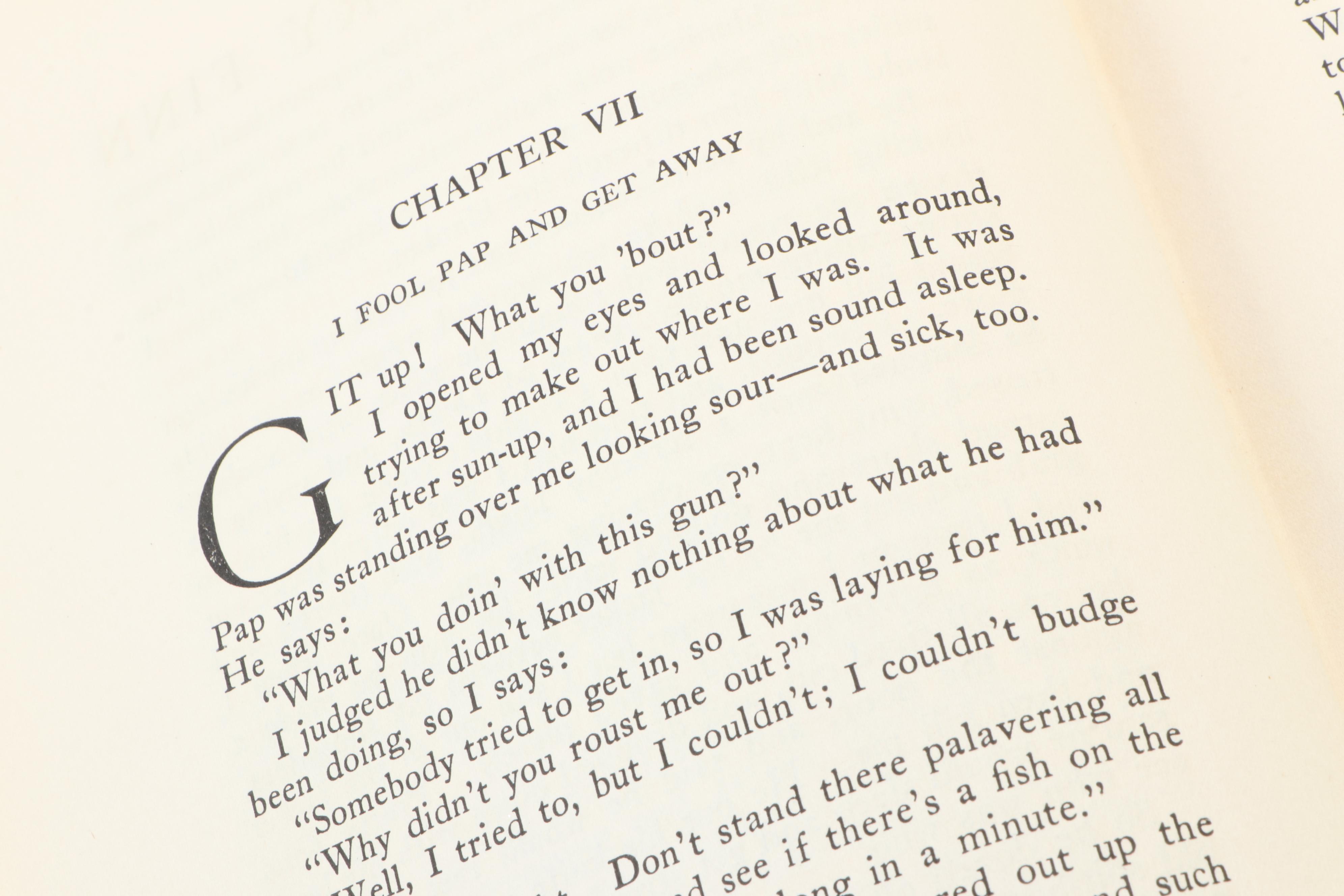 Illustrated "The Adventures of Tom Sawyer" and "Huckleberry Finn" by Twain