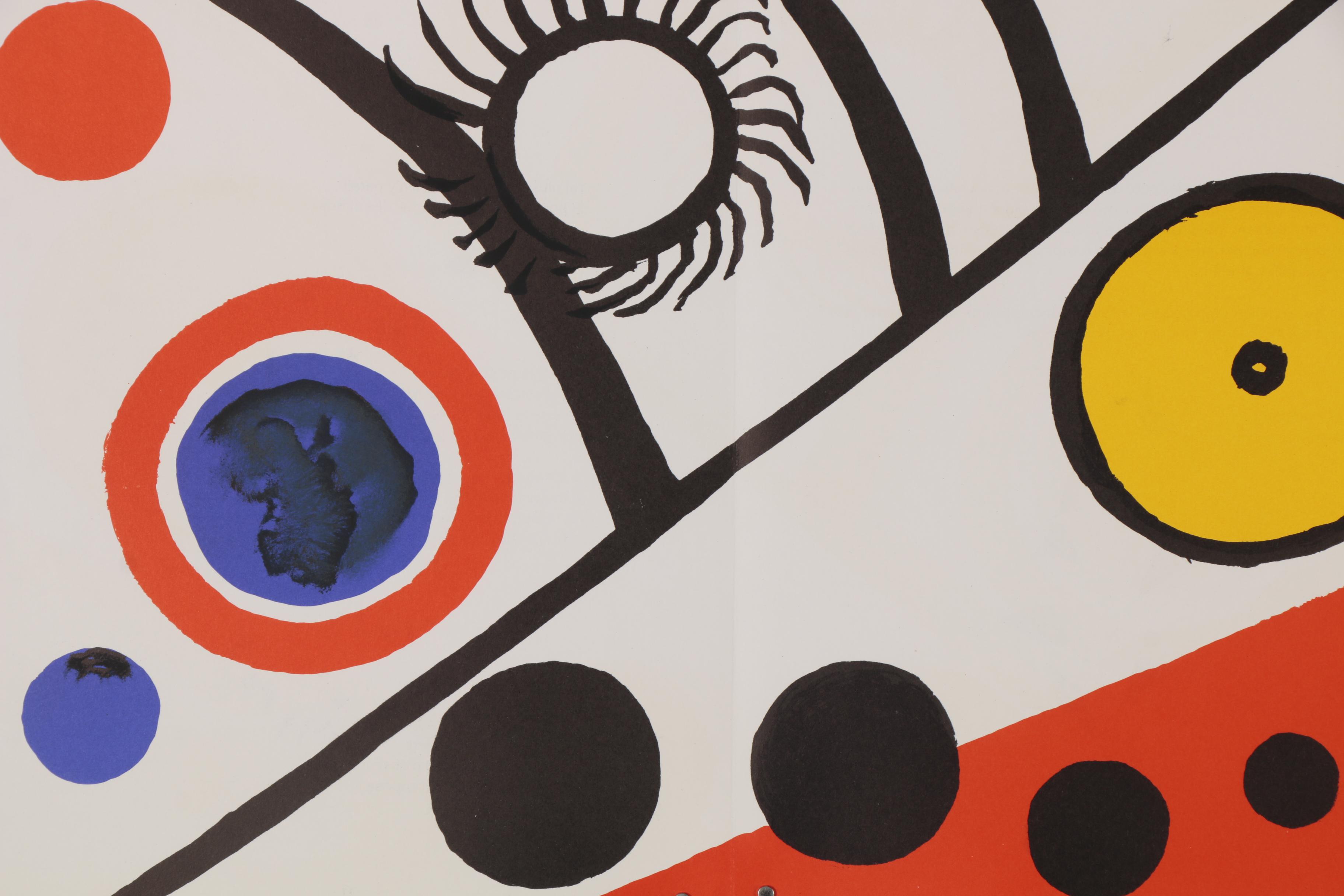 Alexander Calder Double-Page Color Lithograph for "Derrière le Miroir", 1976