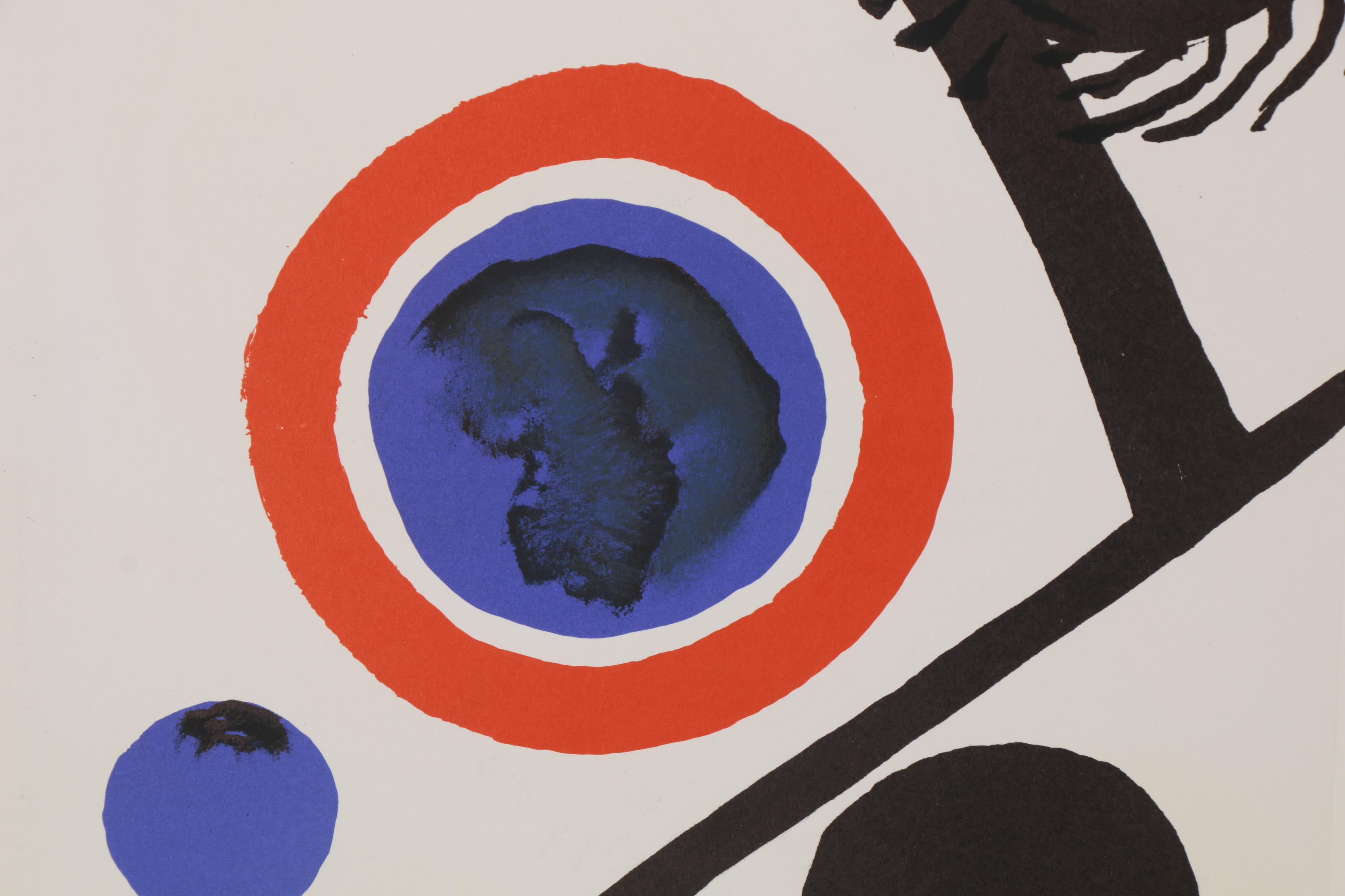 Alexander Calder Double-Page Color Lithograph for "Derrière le Miroir", 1976