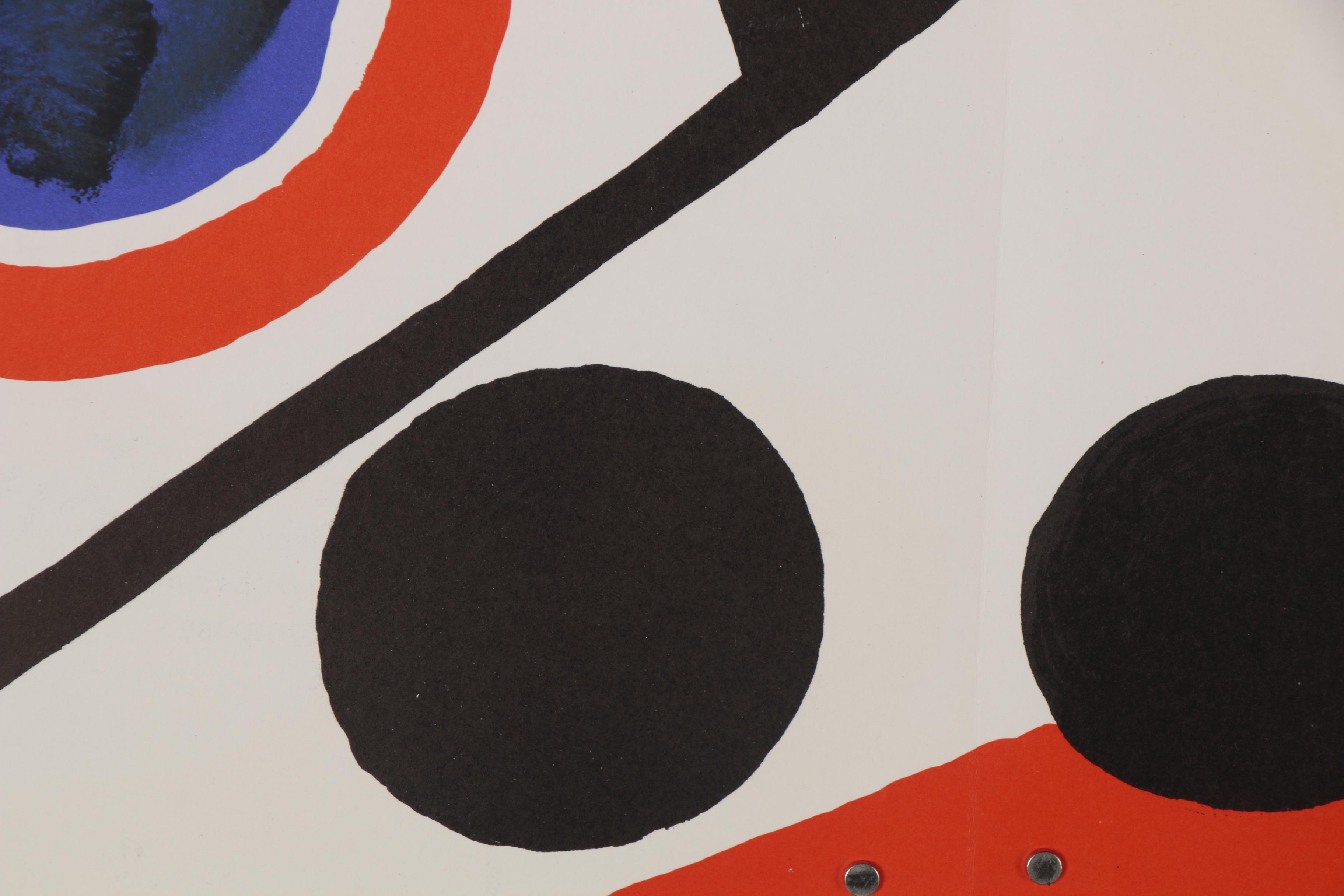 Alexander Calder Double-Page Color Lithograph for "Derrière le Miroir", 1976