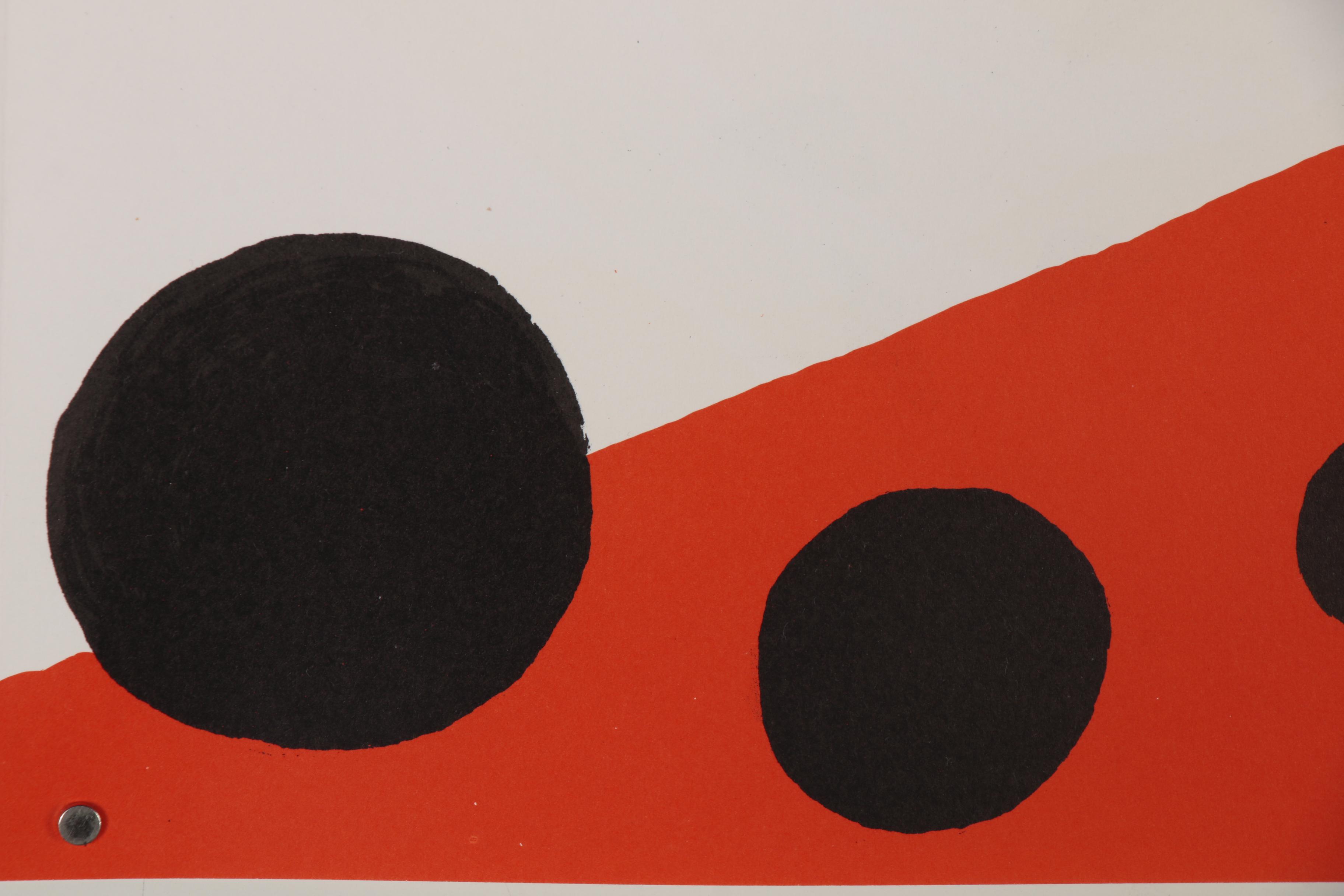 Alexander Calder Double-Page Color Lithograph for "Derrière le Miroir", 1976