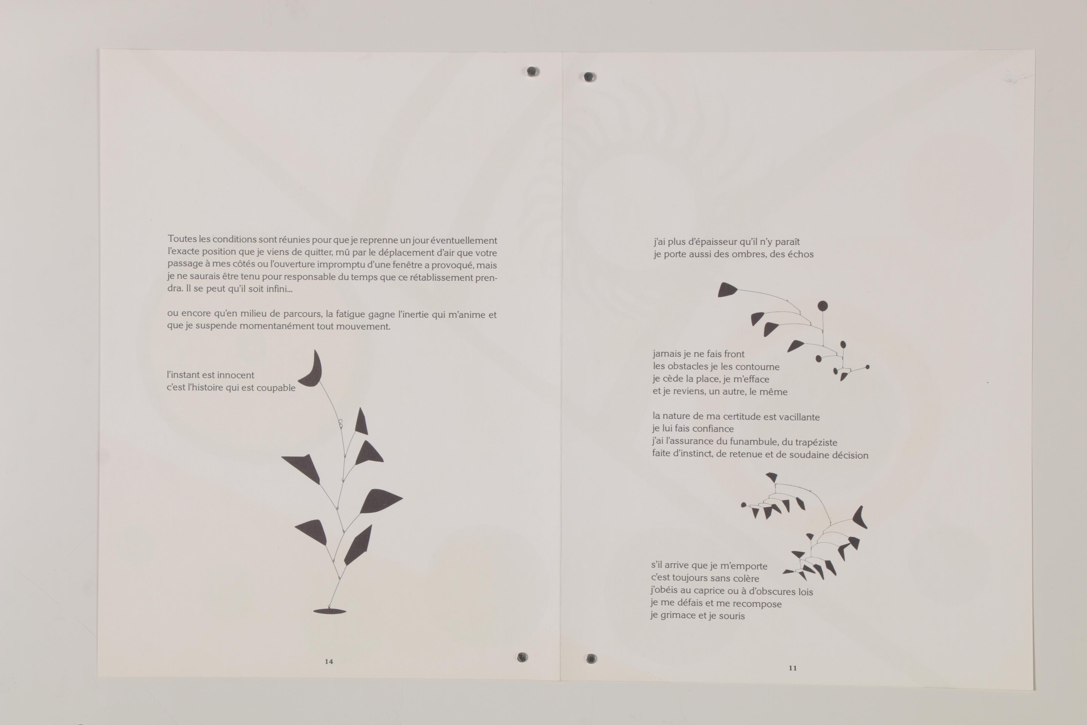 Alexander Calder Double-Page Color Lithograph for "Derrière le Miroir", 1976